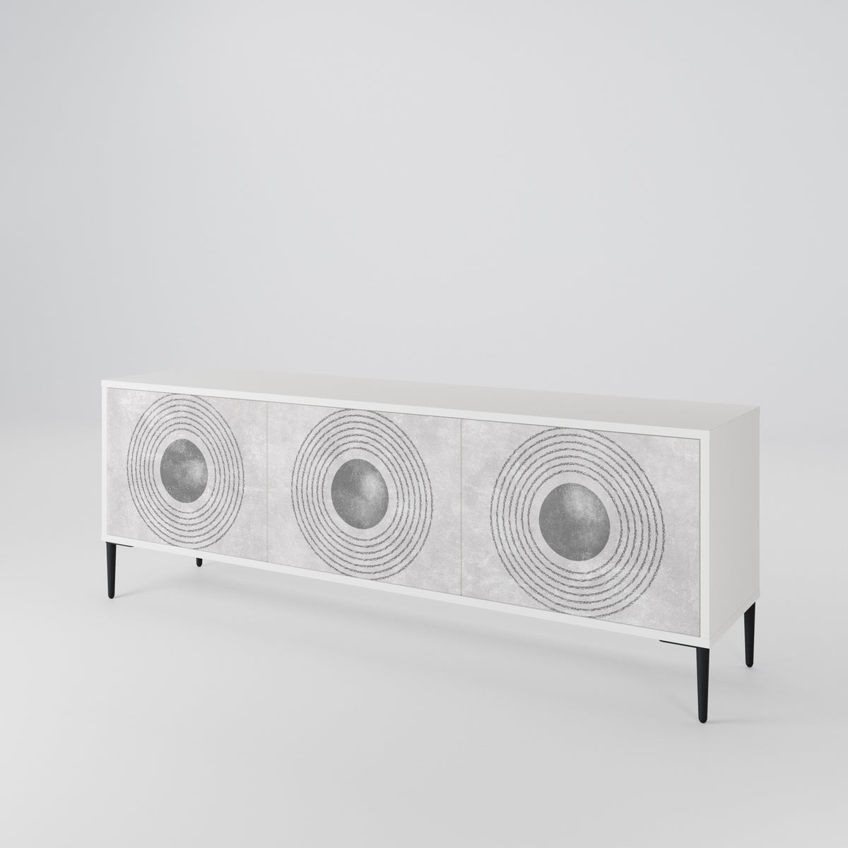 SOLID CIRCLES Έπιπλο τηλεόρασης 3-θυρών