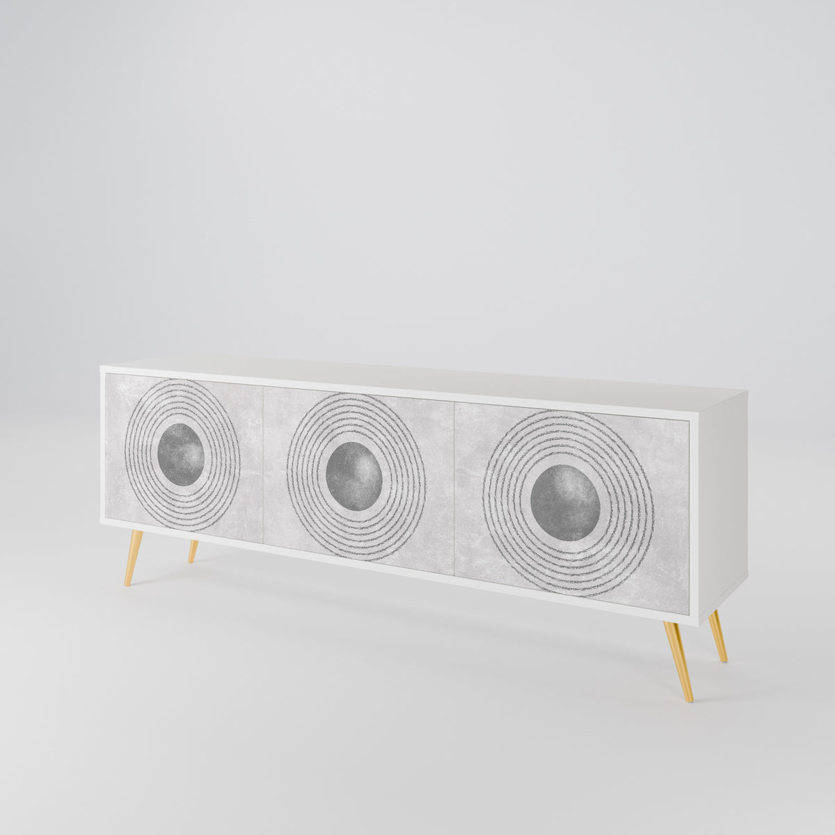 SOLID CIRCLES Έπιπλο τηλεόρασης 3-θυρών