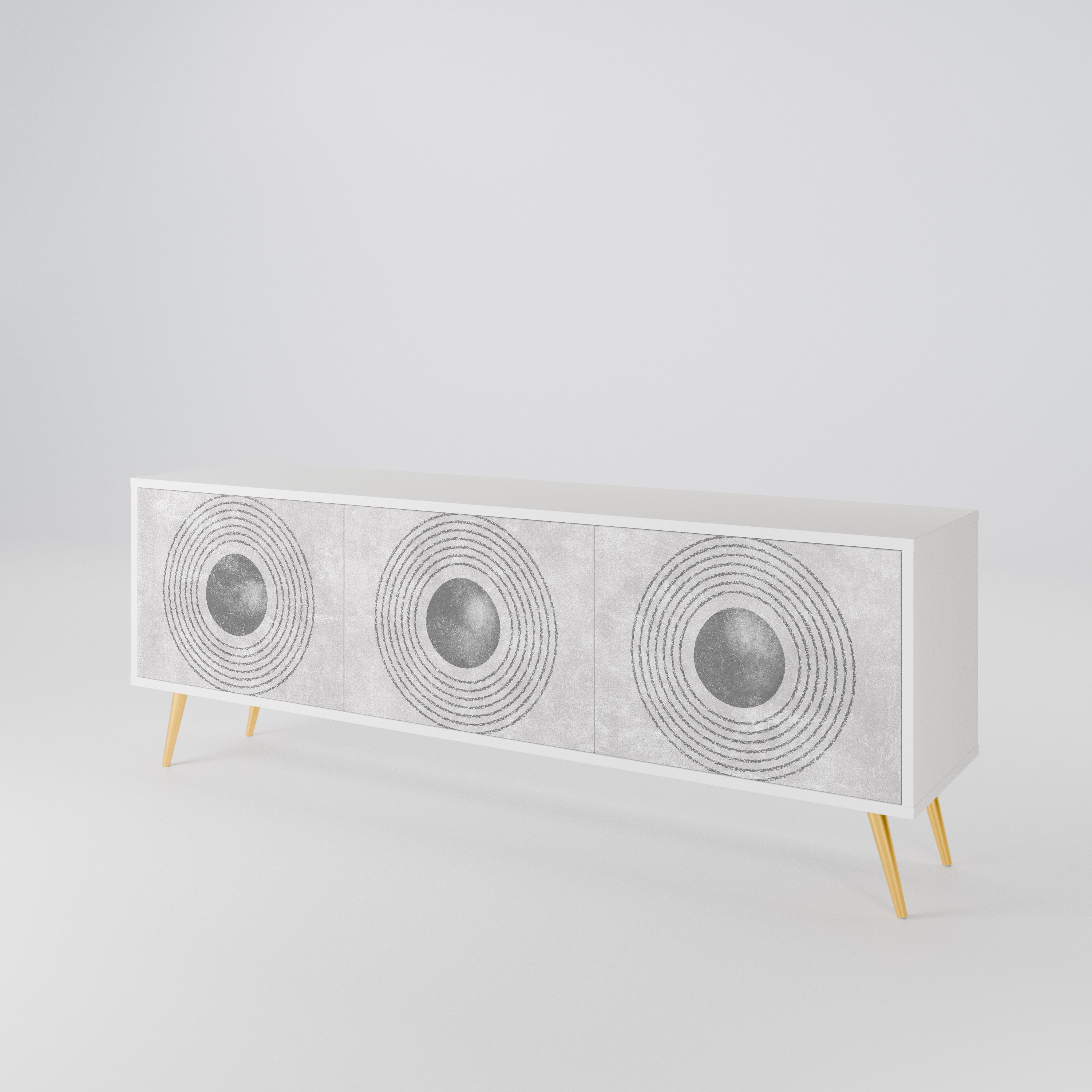 SOLID CIRCLES Έπιπλο τηλεόρασης 3-θυρών
