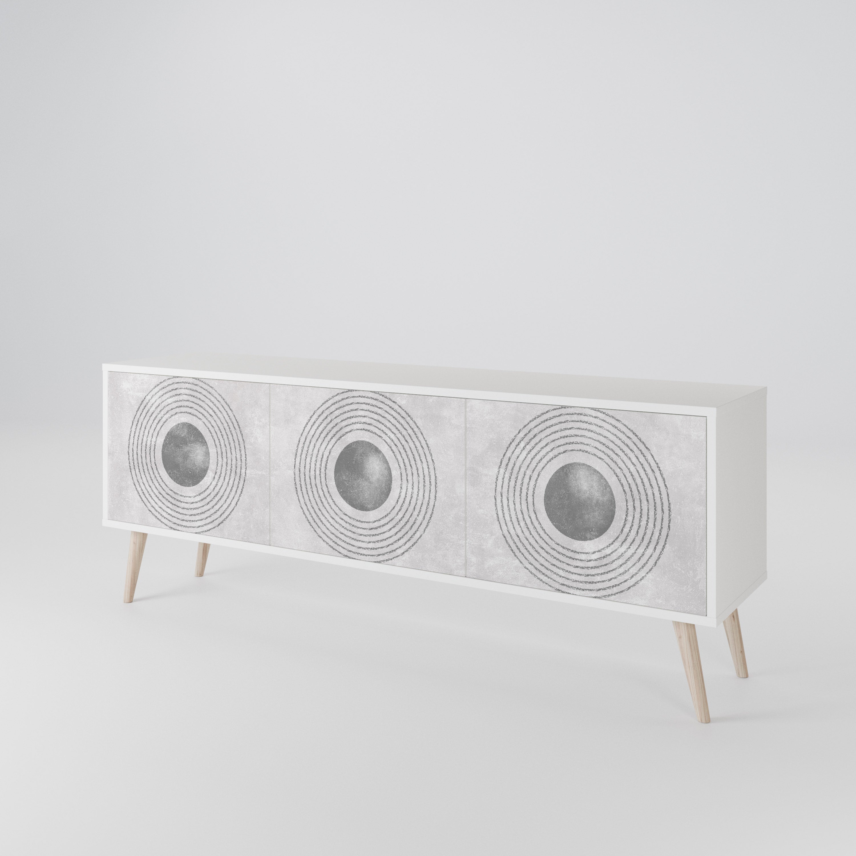 SOLID CIRCLES Έπιπλο τηλεόρασης 3-θυρών