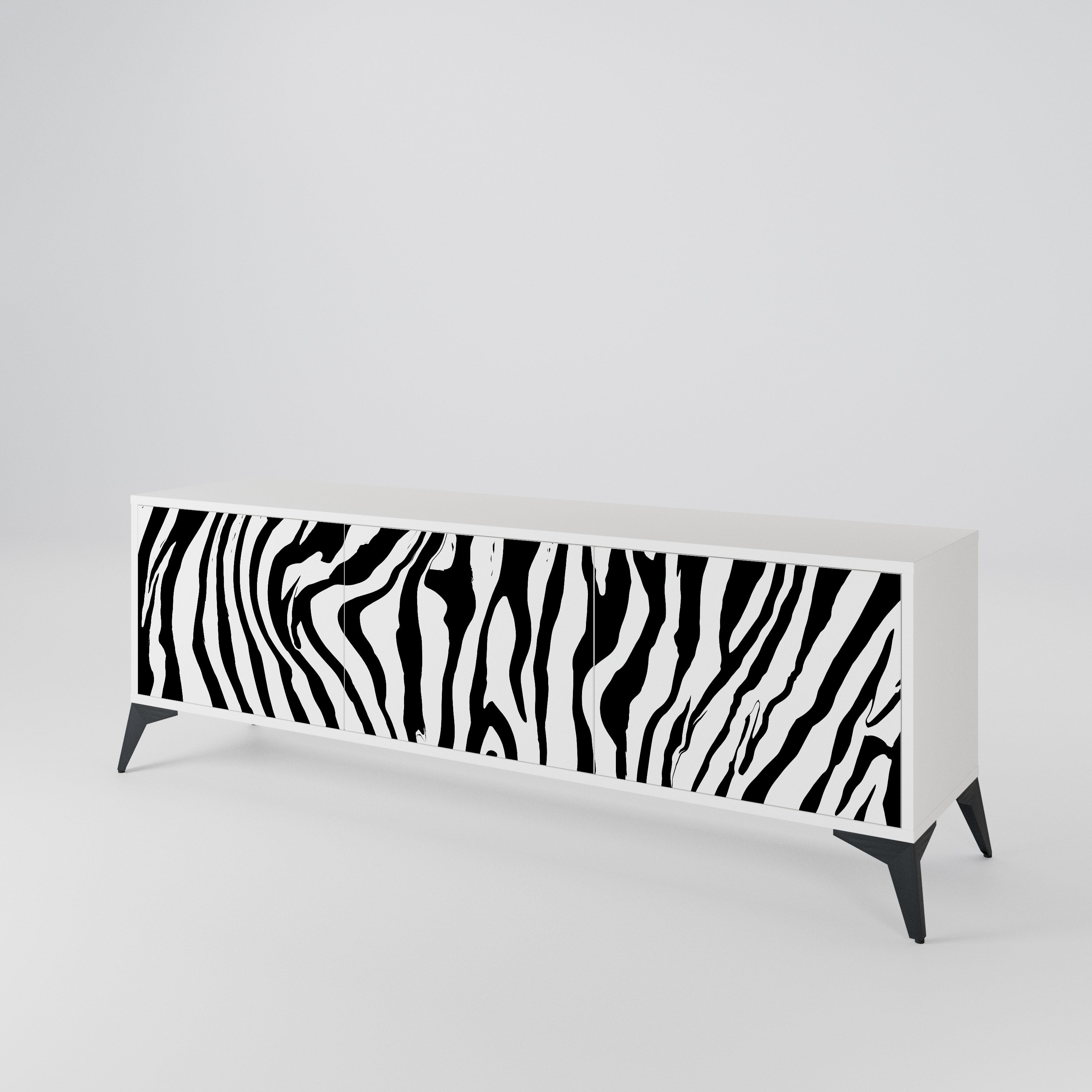 SPLENDID ZEBRA Έπιπλο τηλεόρασης 3-θυρών