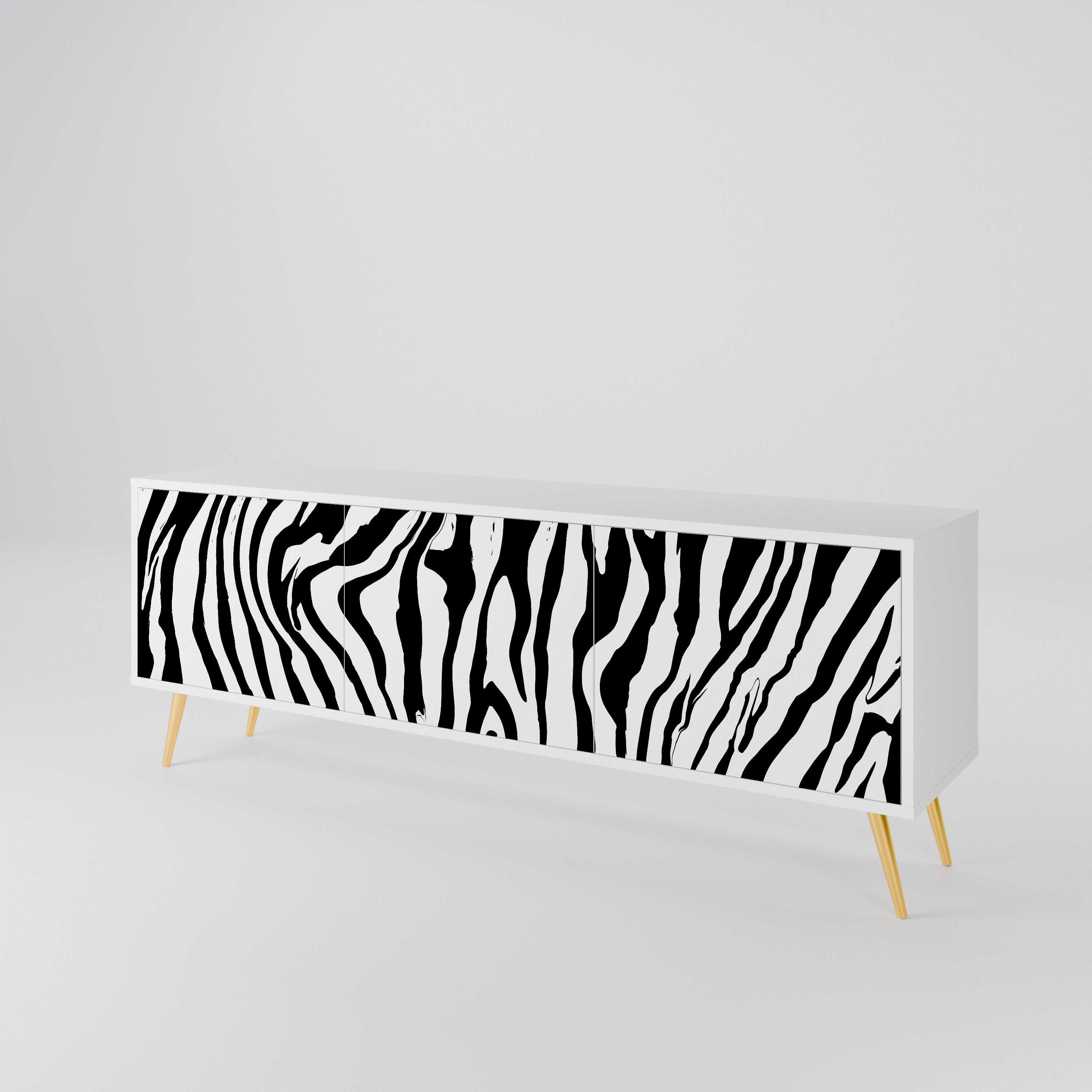 SPLENDID ZEBRA Έπιπλο τηλεόρασης 3-θυρών