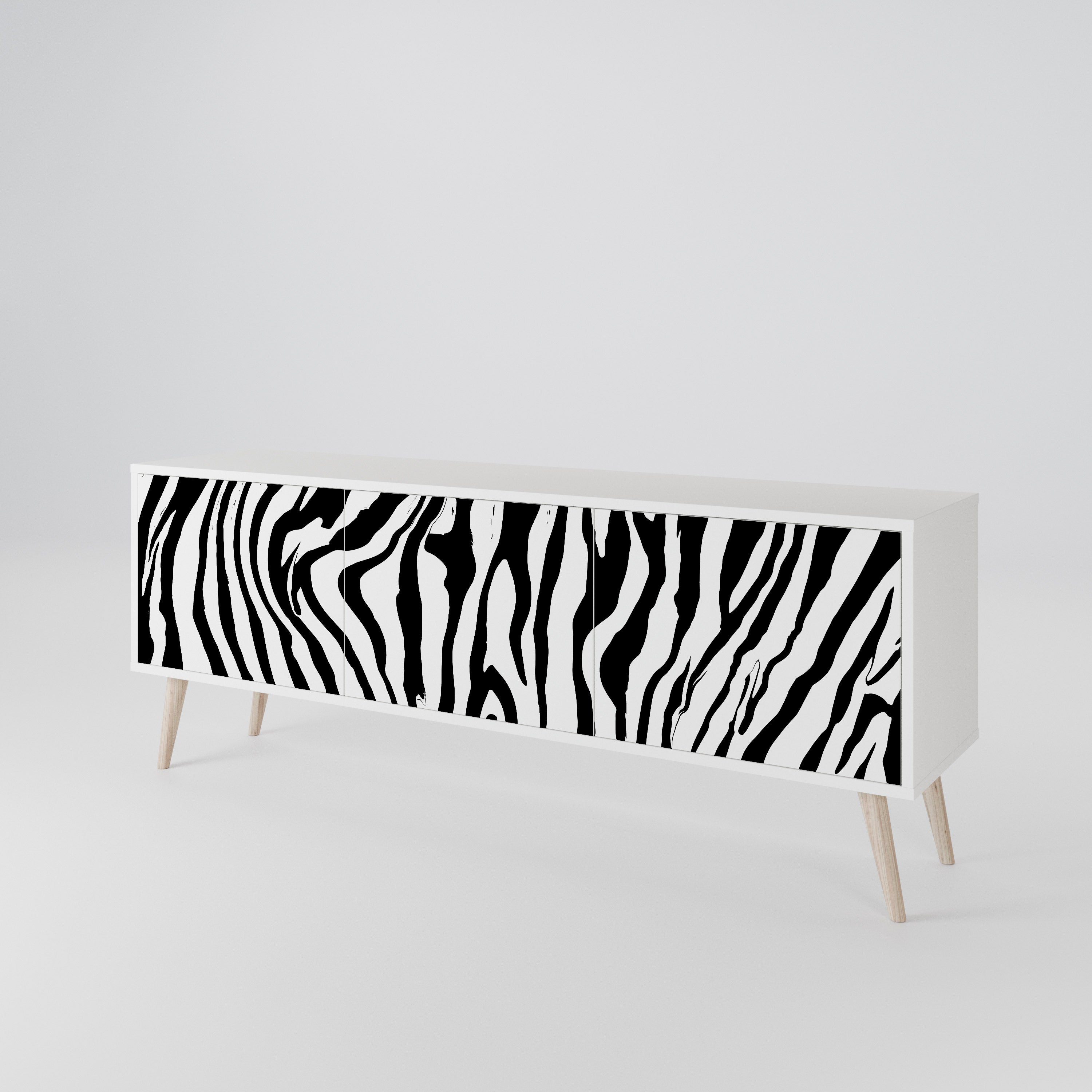 SPLENDID ZEBRA Έπιπλο τηλεόρασης 3-θυρών