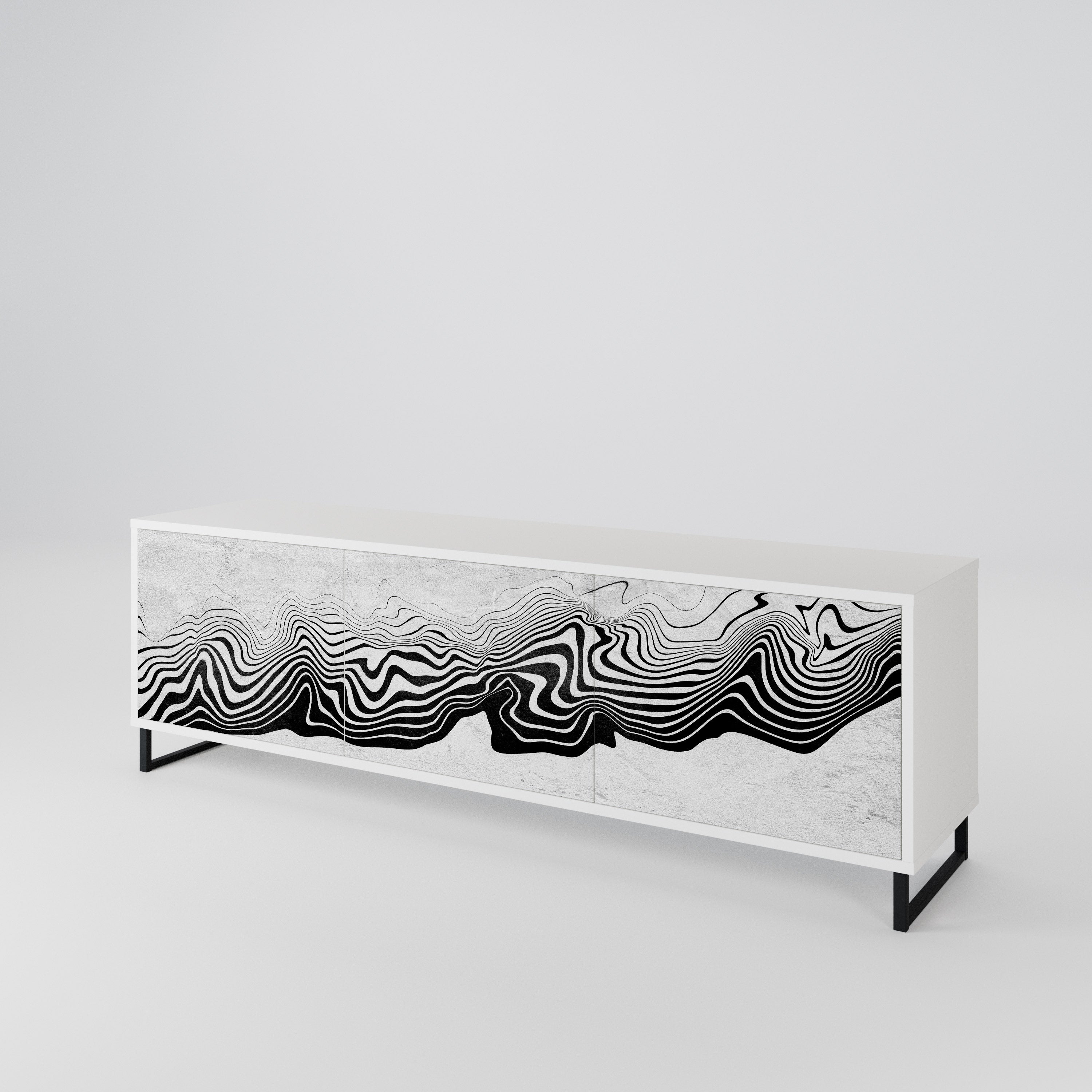 MONOCHROME MIRAGE Έπιπλο τηλεόρασης 3-θυρών