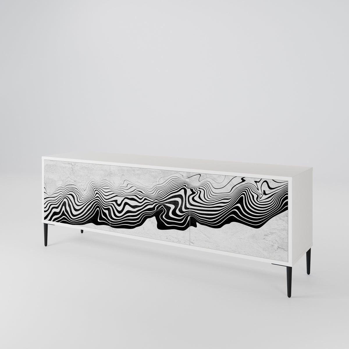 MONOCHROME MIRAGE Έπιπλο τηλεόρασης 3-θυρών
