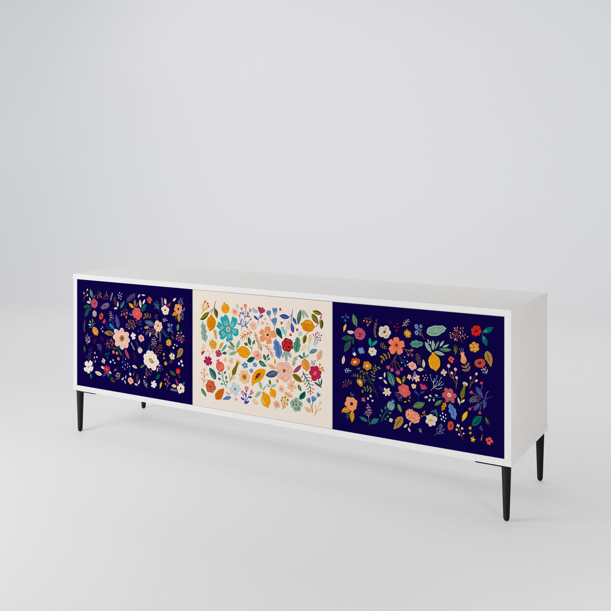 FLORAL COMBINATION Έπιπλο τηλεόρασης 3-θυρών