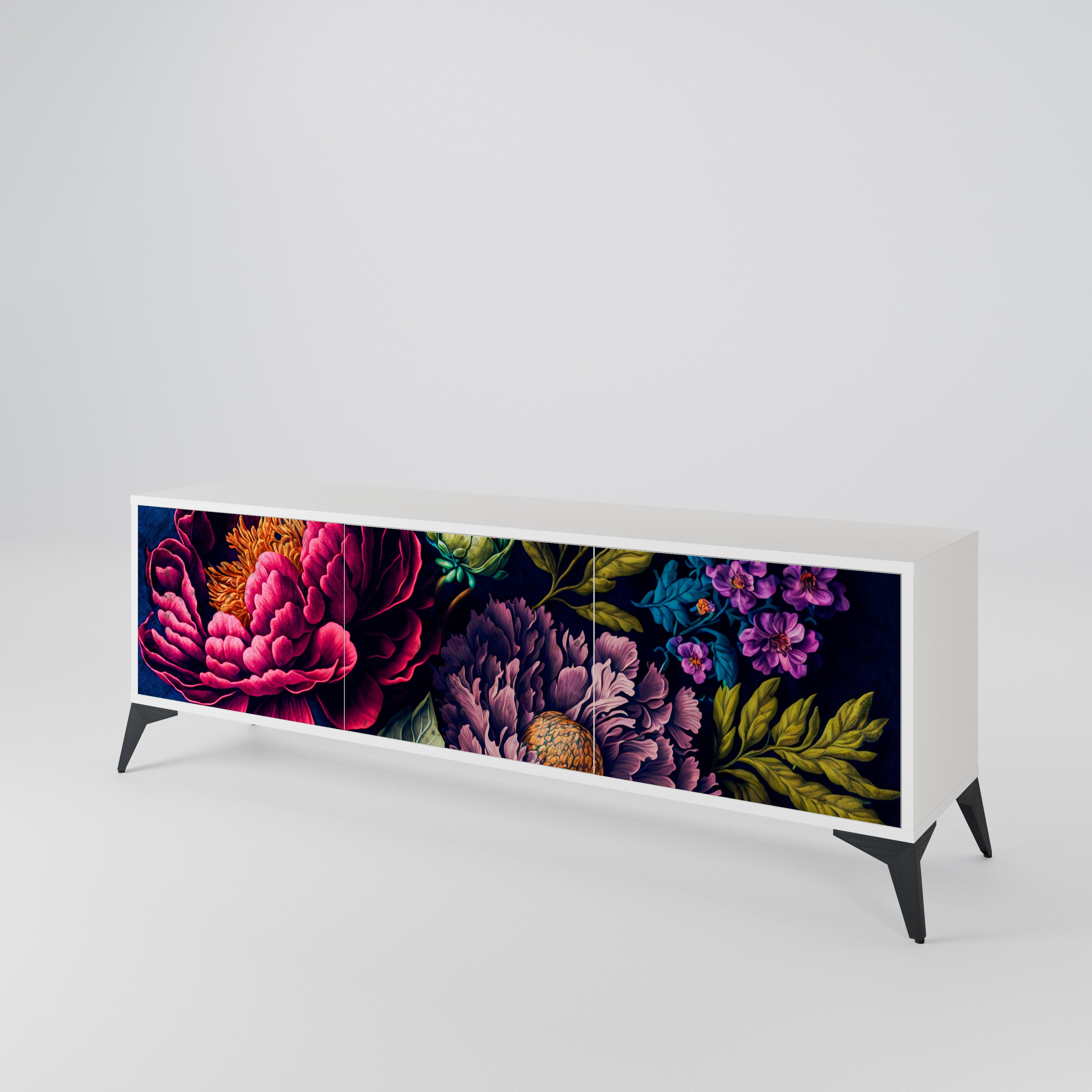 BLOOMING ELEGANCE Έπιπλο τηλεόρασης 3-θυρών