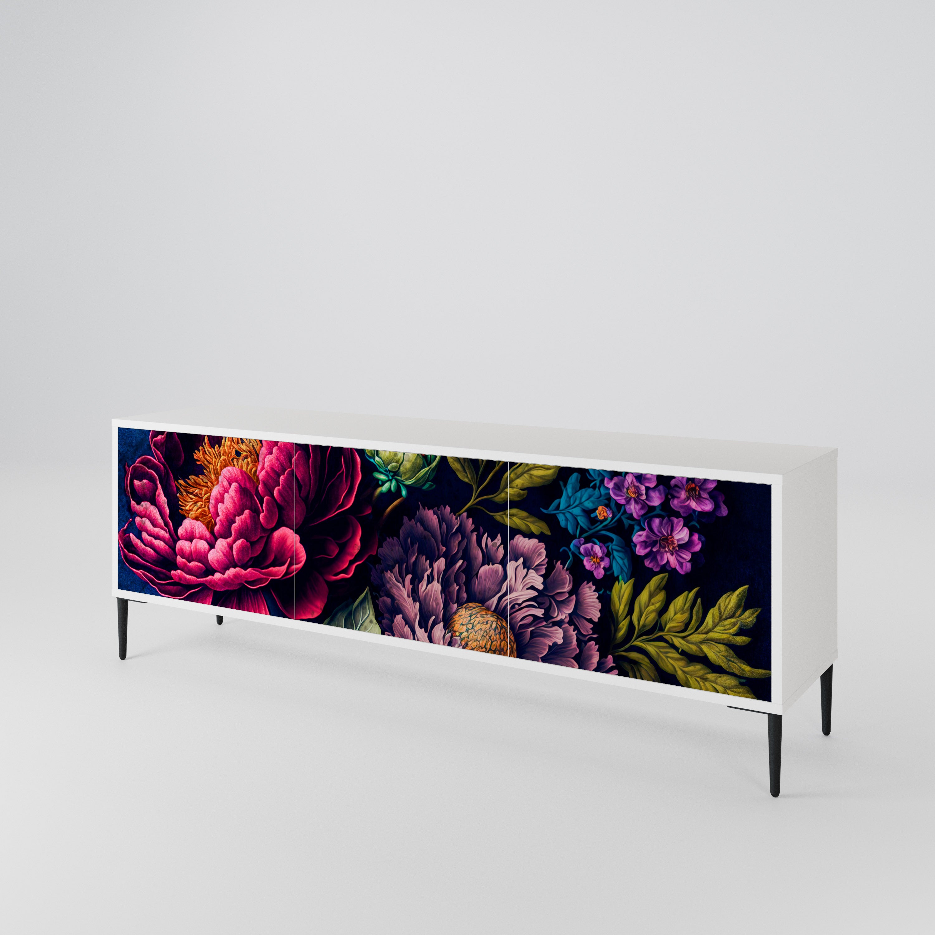 BLOOMING ELEGANCE Έπιπλο τηλεόρασης 3-θυρών