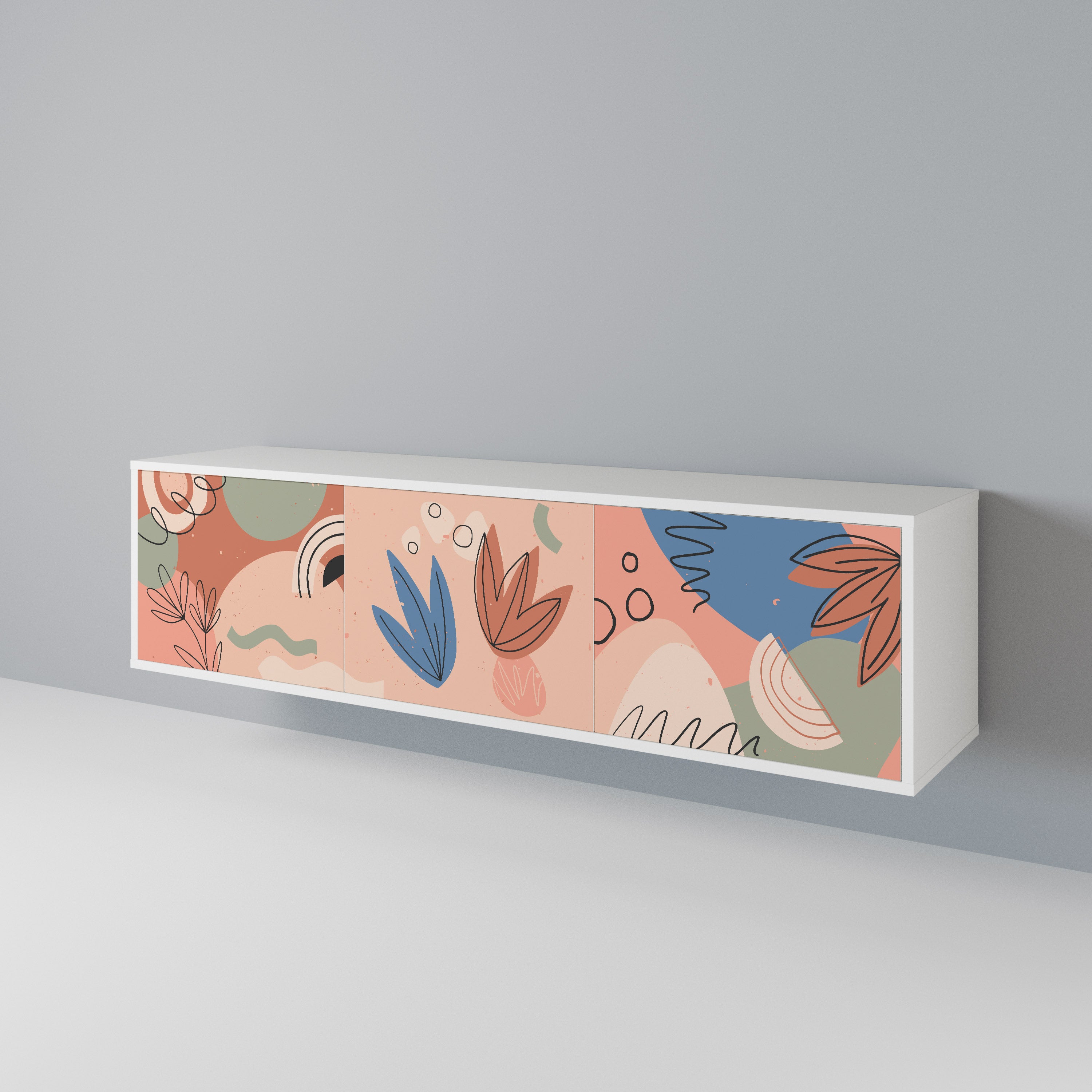 PASTEL DESTINY 3-Door TV Cabinet