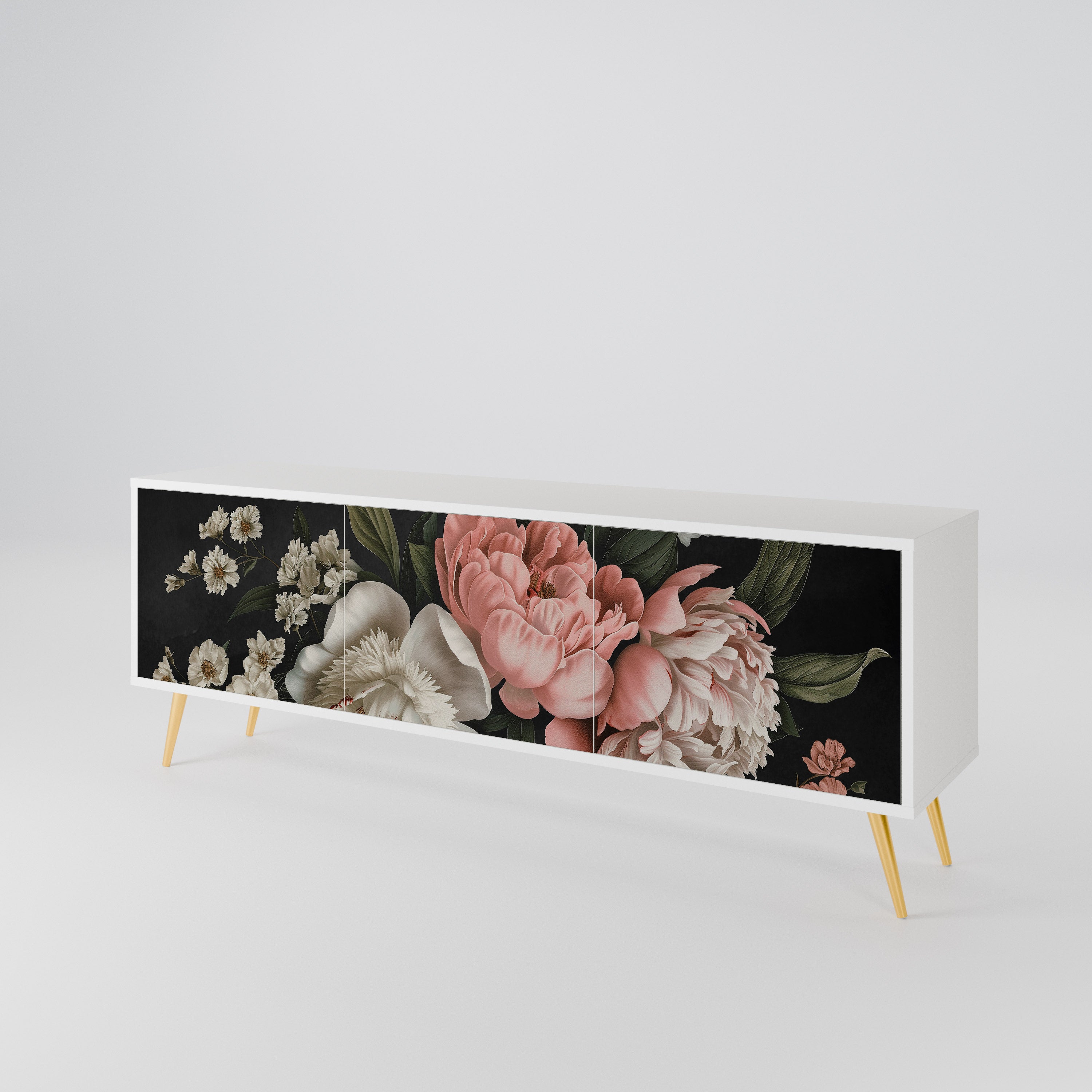 LUSH ELEGANCE 3-Door TV Cabinet