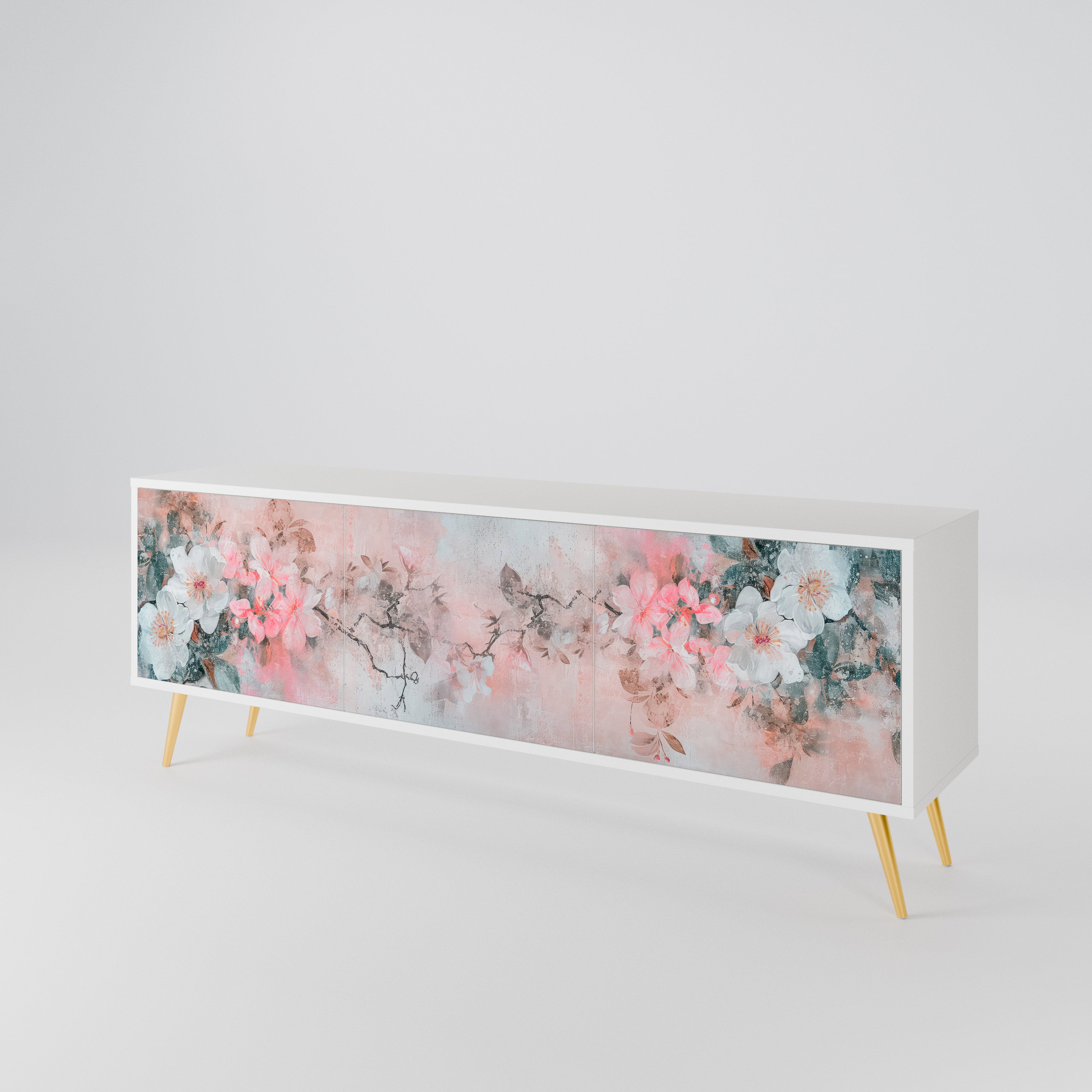 CHERRY BLOSSOM Έπιπλο τηλεόρασης 3-θυρών