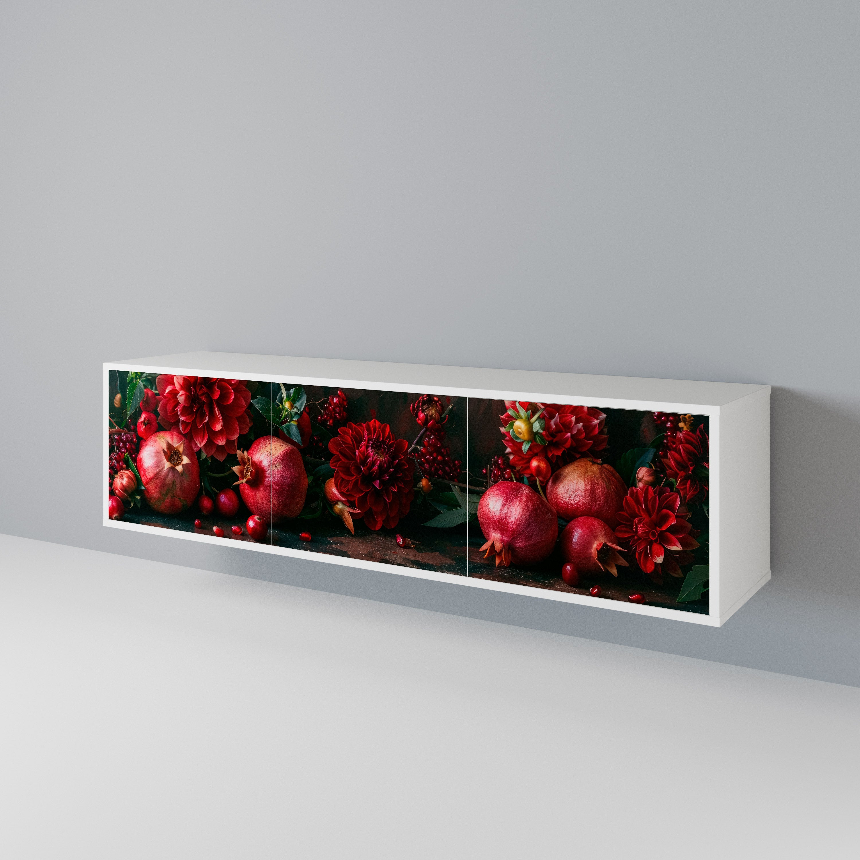 DAHLIAS AND POMEGRANATES Έπιπλο τηλεόρασης 3-θυρών