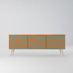 LINE COLLAPSE 3-Door TV Cabinet