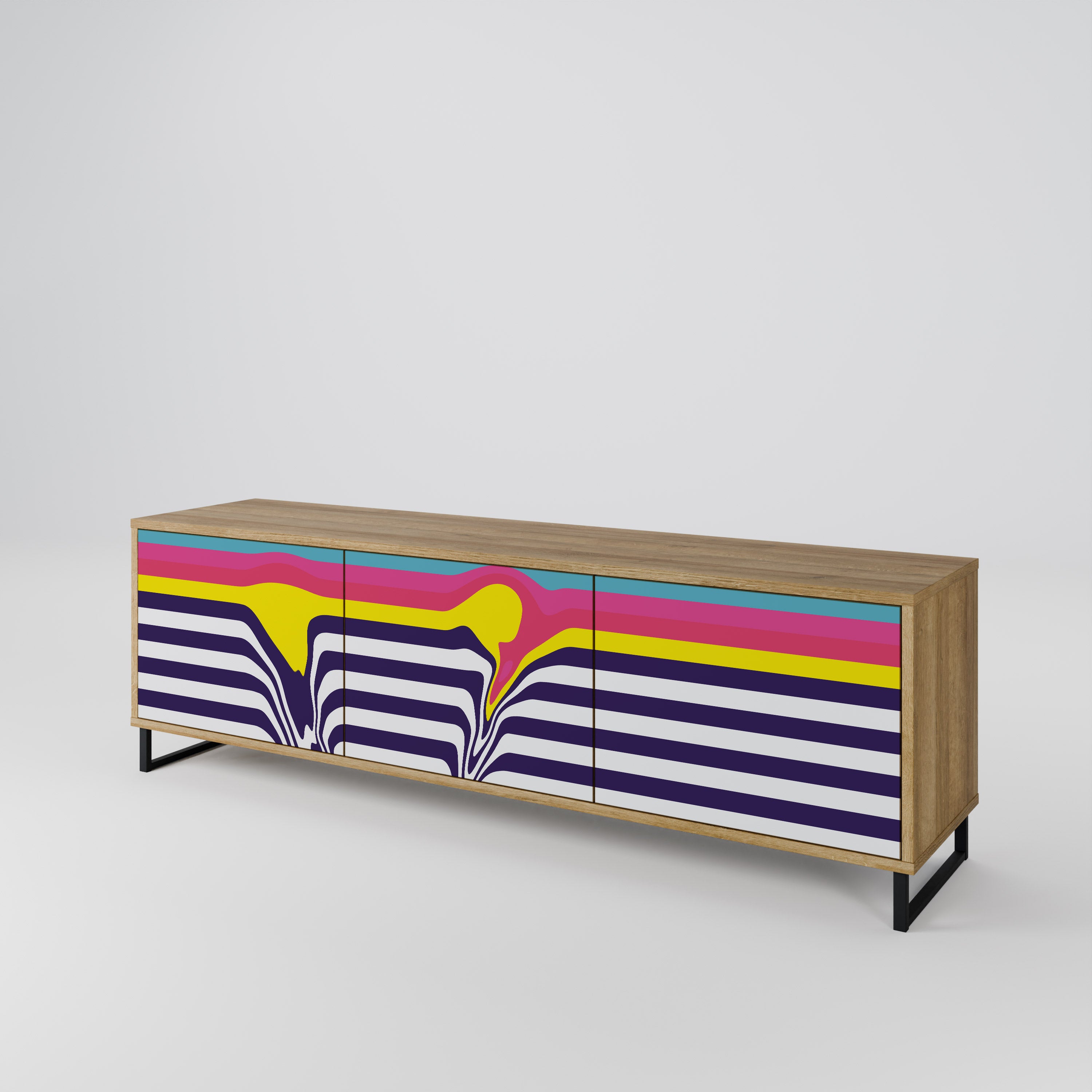 COLORFUL DIVERSION Έπιπλο τηλεόρασης 3-θυρών