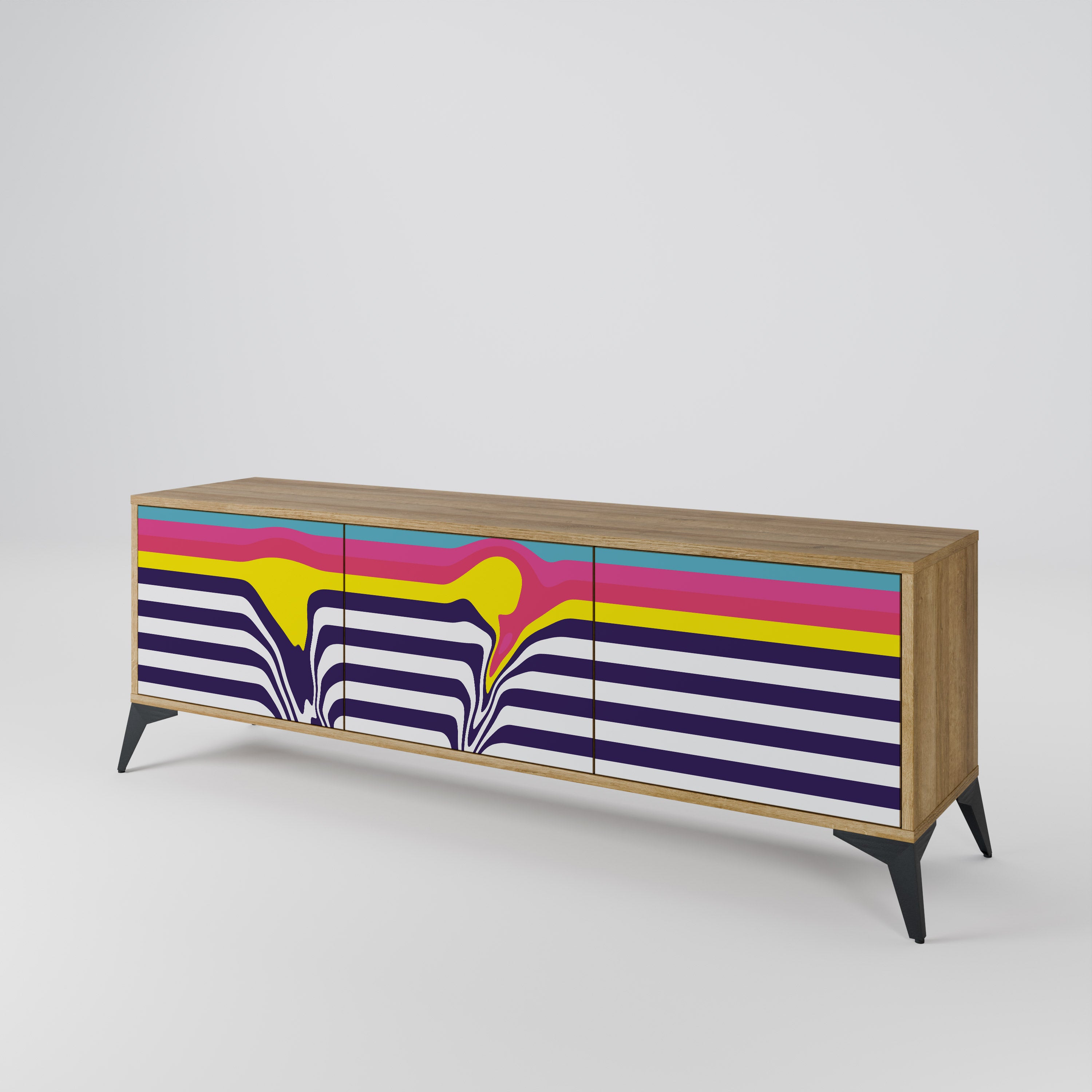 COLORFUL DIVERSION Έπιπλο τηλεόρασης 3-θυρών
