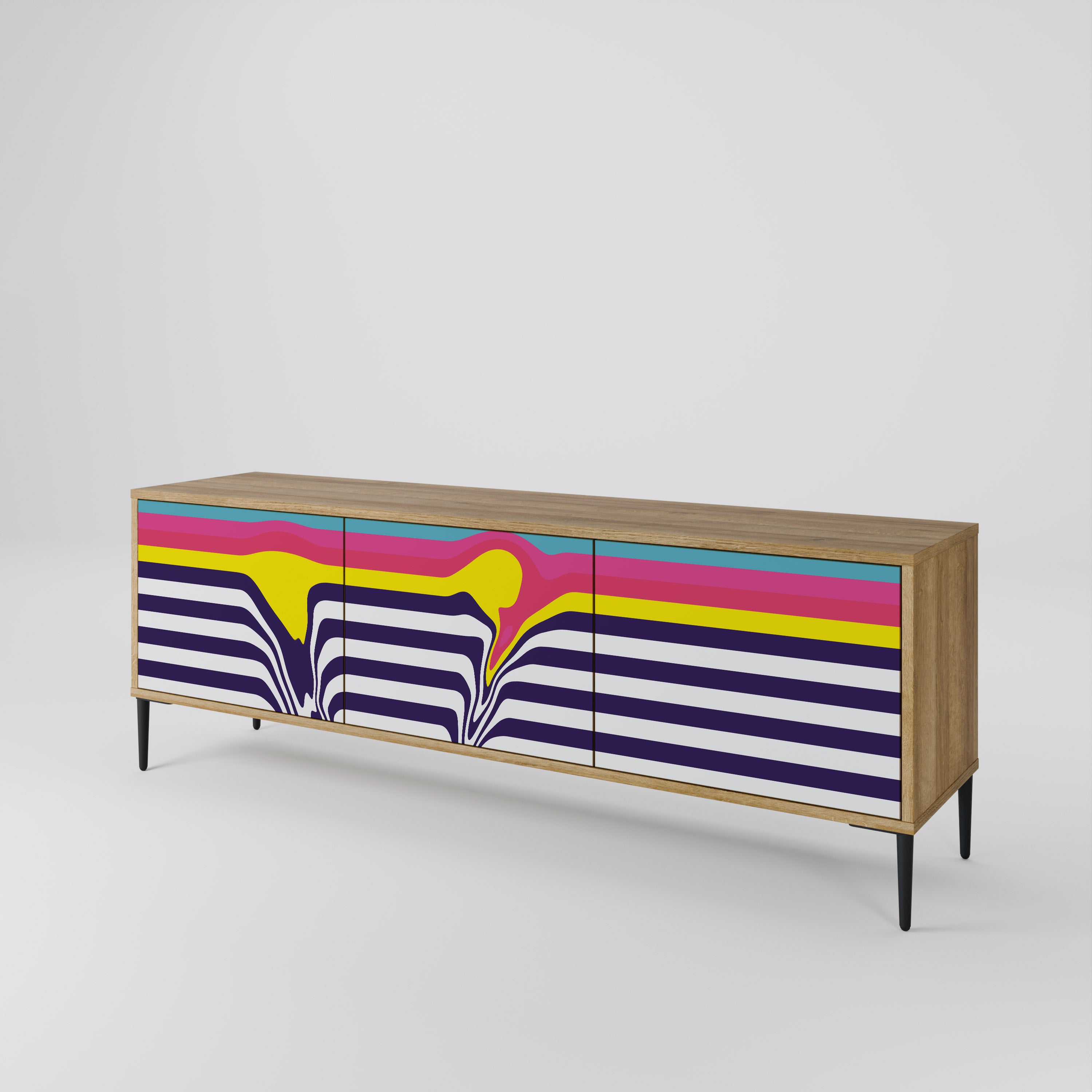 COLORFUL DIVERSION Έπιπλο τηλεόρασης 3-θυρών