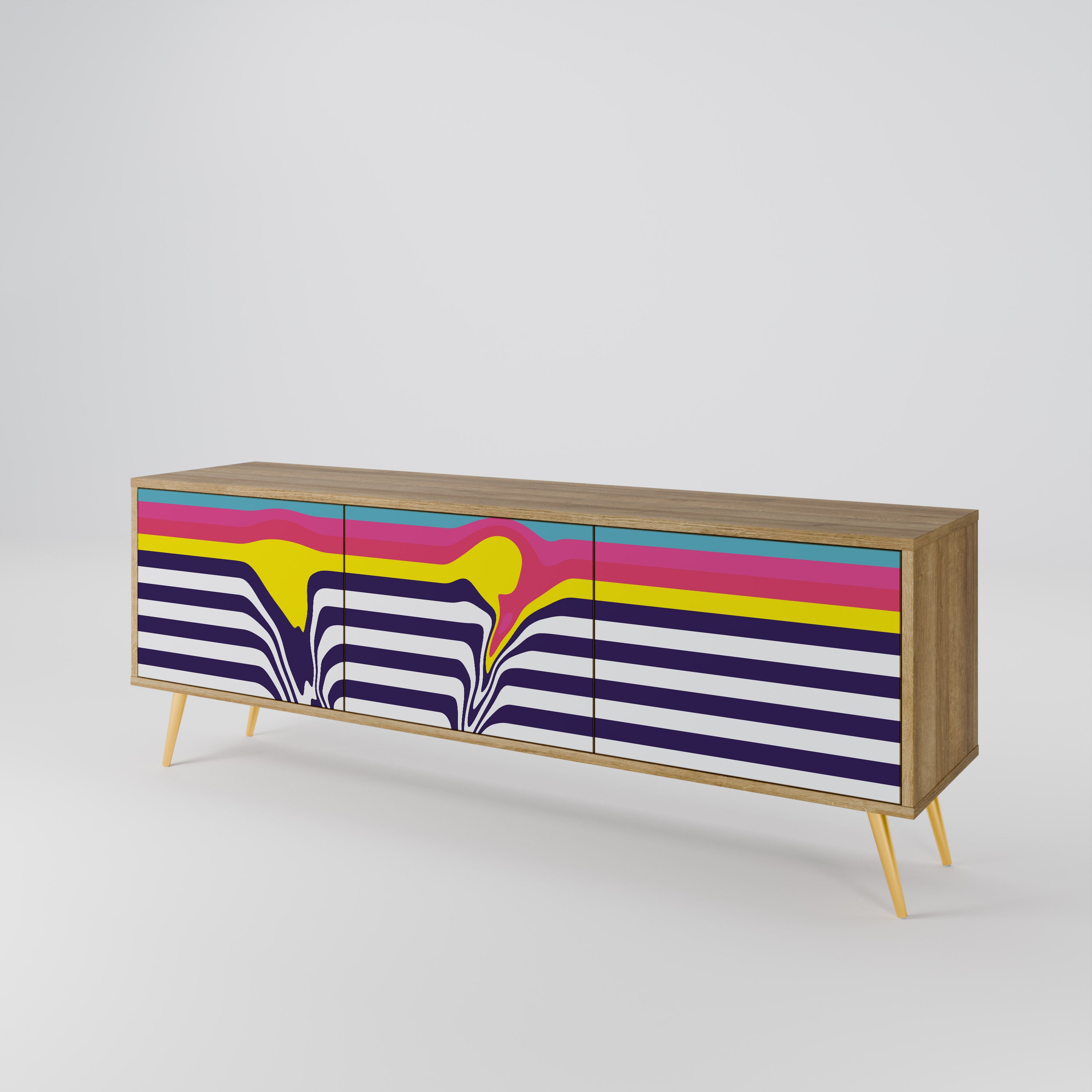 COLORFUL DIVERSION Έπιπλο τηλεόρασης 3-θυρών