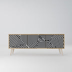 ILLUSIONARY LATTICE 3-Door TV Cabinet