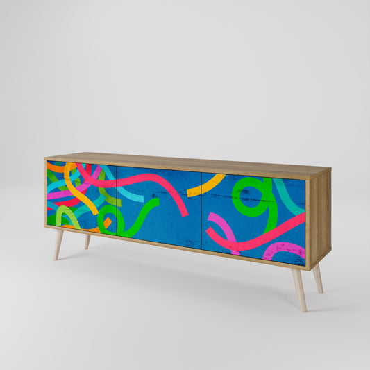 STREAMER TANGLE 3-Door TV Cabinet