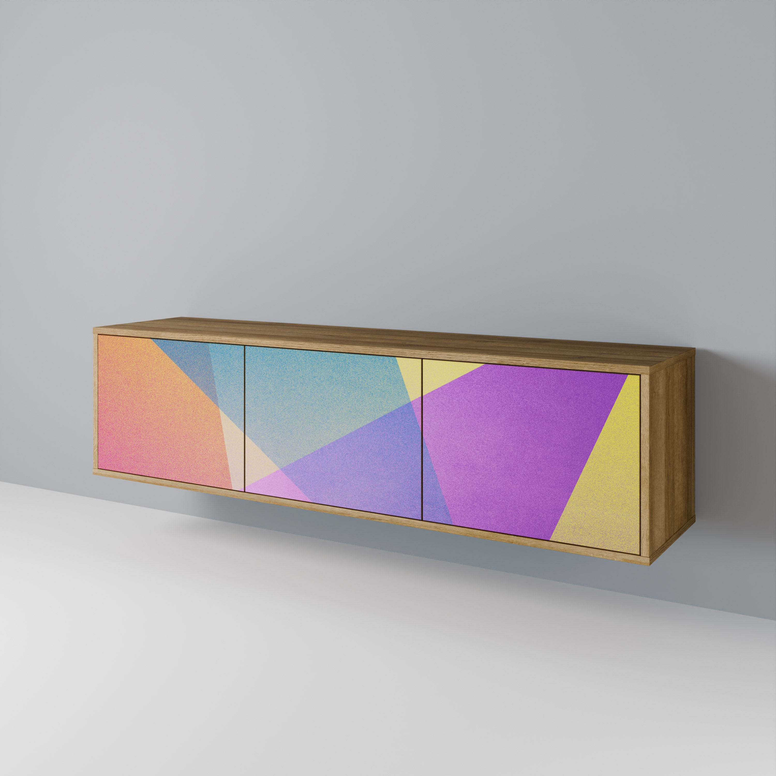 BRIGHT GEOMETRY Έπιπλο τηλεόρασης 3-θυρών