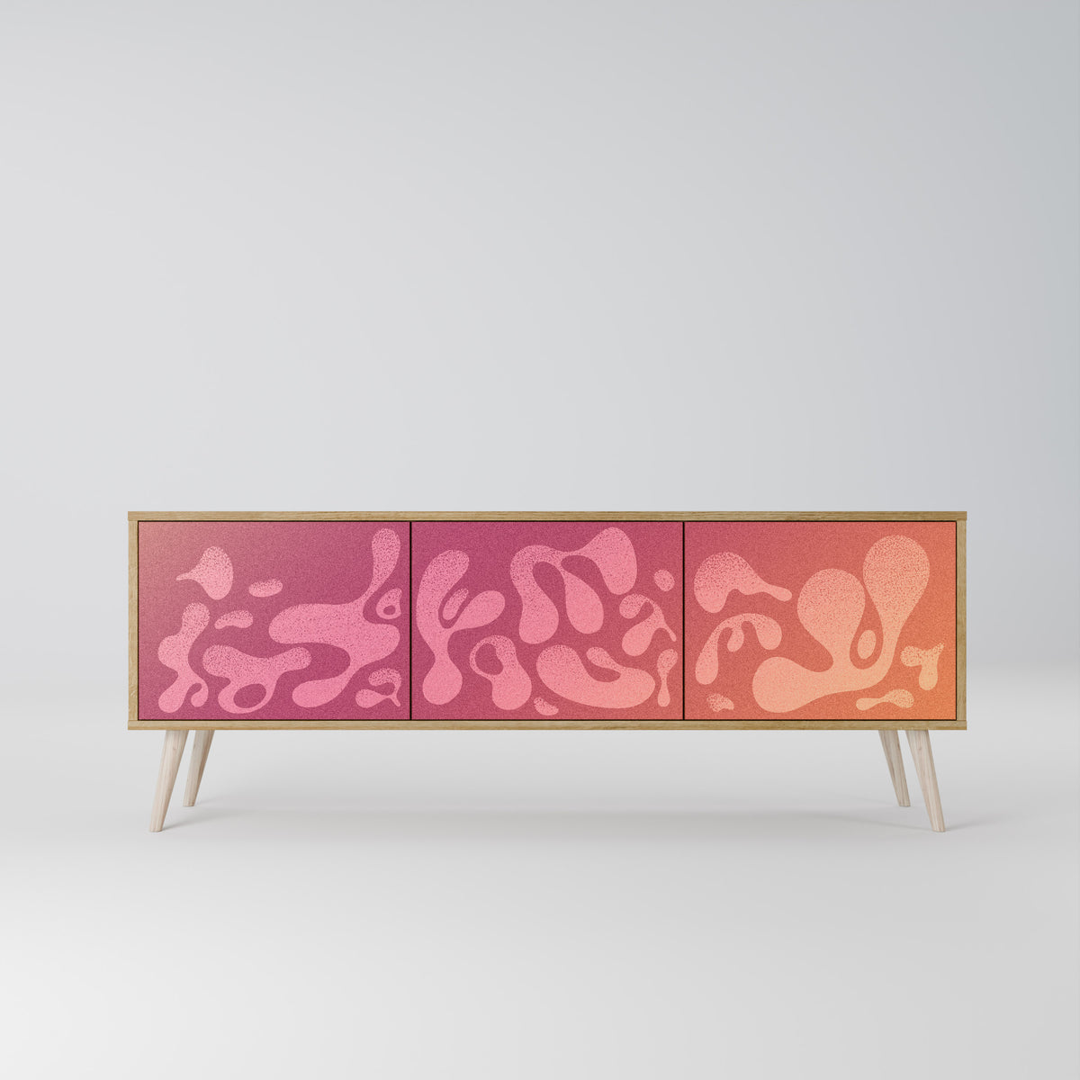 IRREGULAR PINK 3-Door TV Cabinet