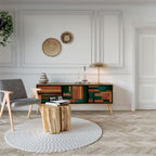 EARTHY FIGURES 3-Door TV Cabinet