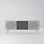POLYGON ILLUSION 3-Door TV Cabinet