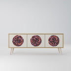 BROWN CIRCLES 3-Door TV Cabinet