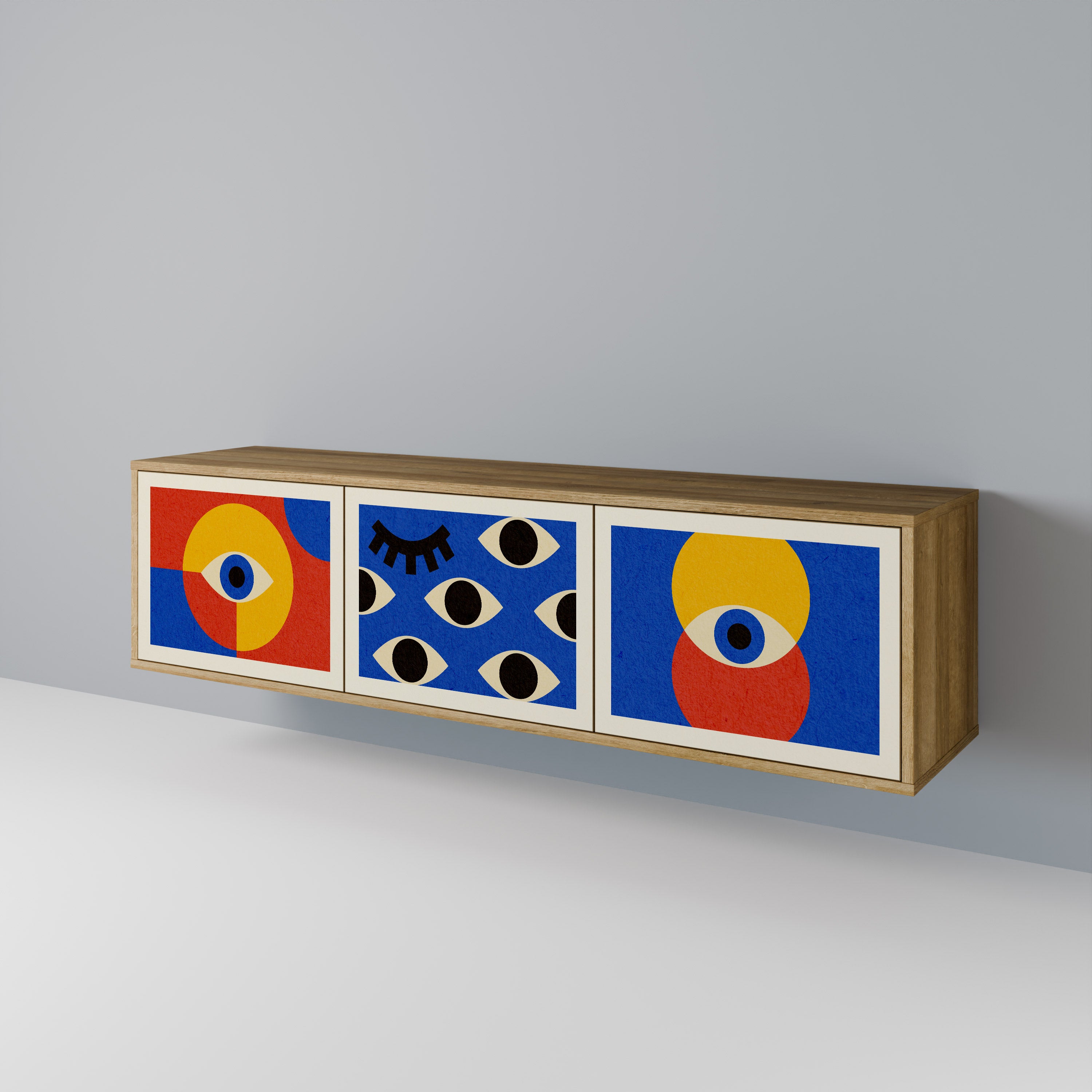 GEOMETRIC EYES Έπιπλο τηλεόρασης 3-θυρών
