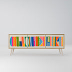 GEOMETRIC SHINE 3-Door TV Cabinet