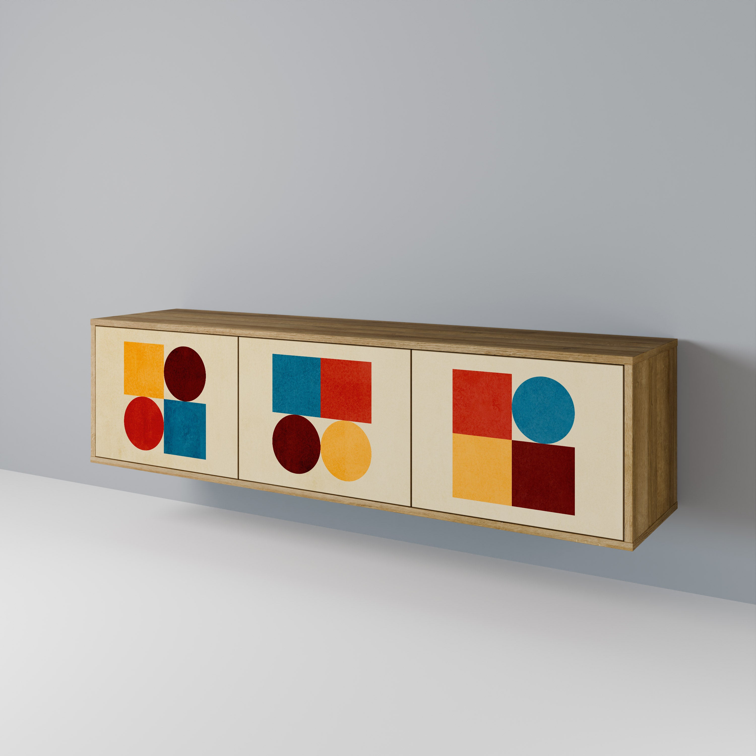 GEOMETRIC PUZZLE Έπιπλο τηλεόρασης 3-θυρών