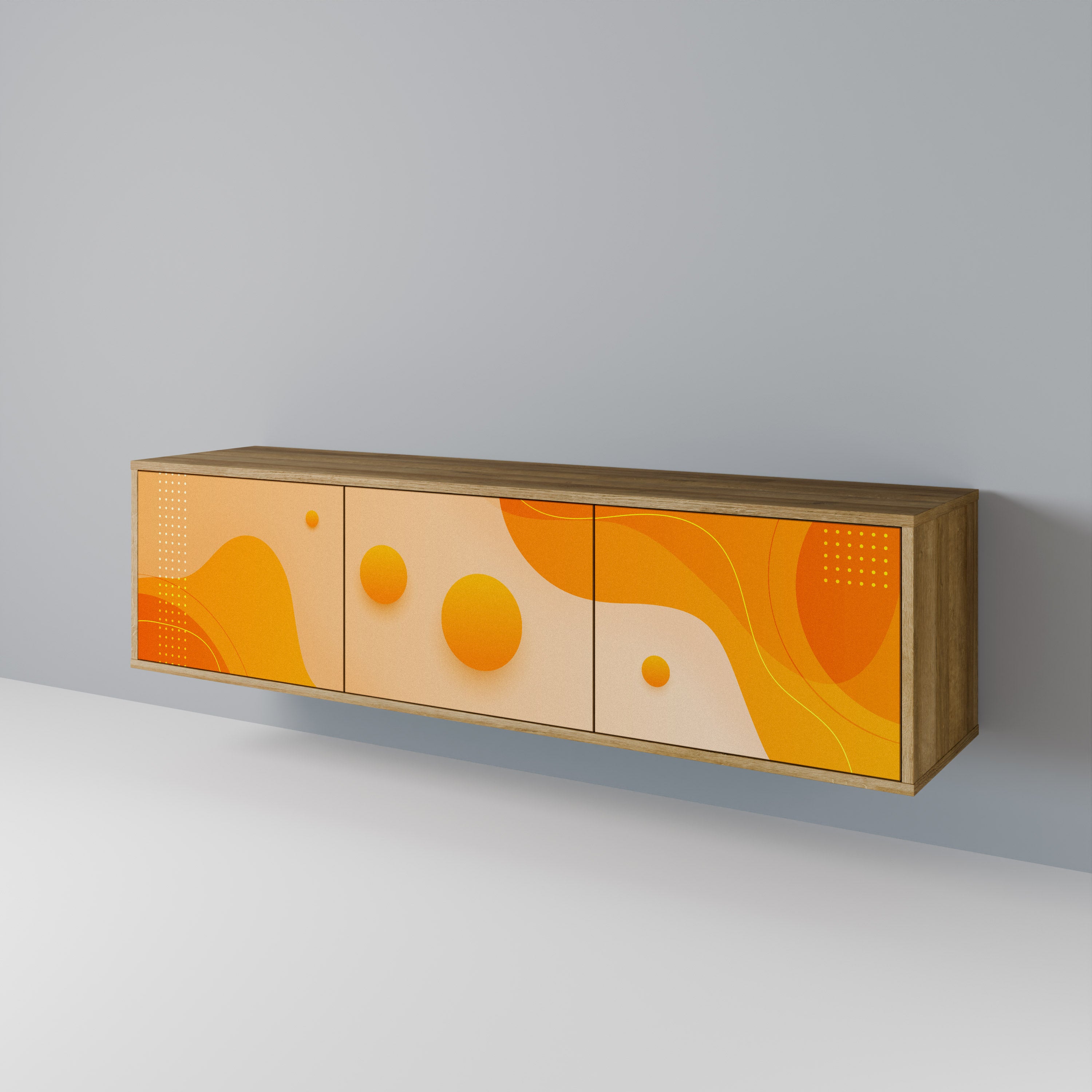 ORANGE ARRANGEMENT Έπιπλο τηλεόρασης 3-θυρών