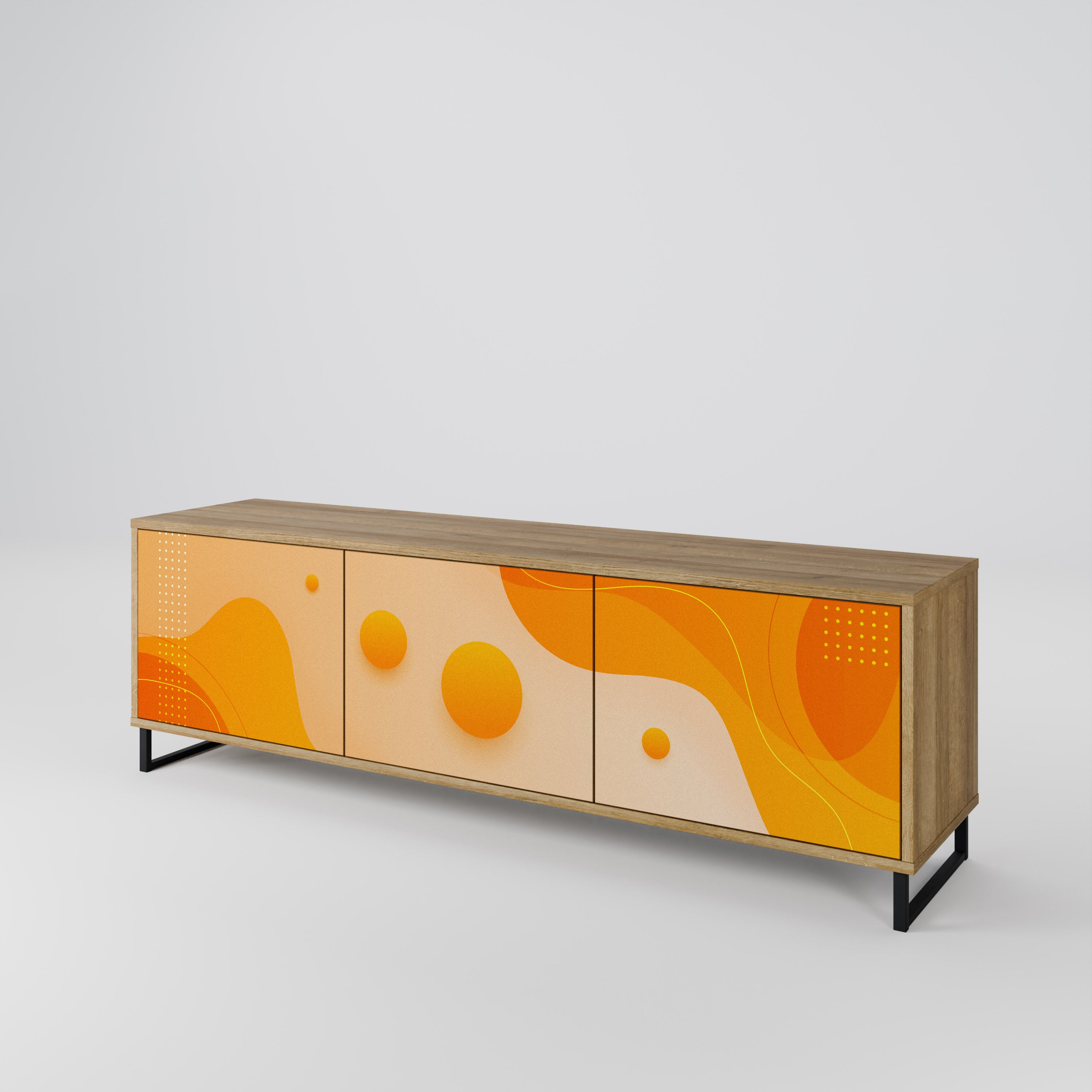 ORANGE ARRANGEMENT Έπιπλο τηλεόρασης 3-θυρών