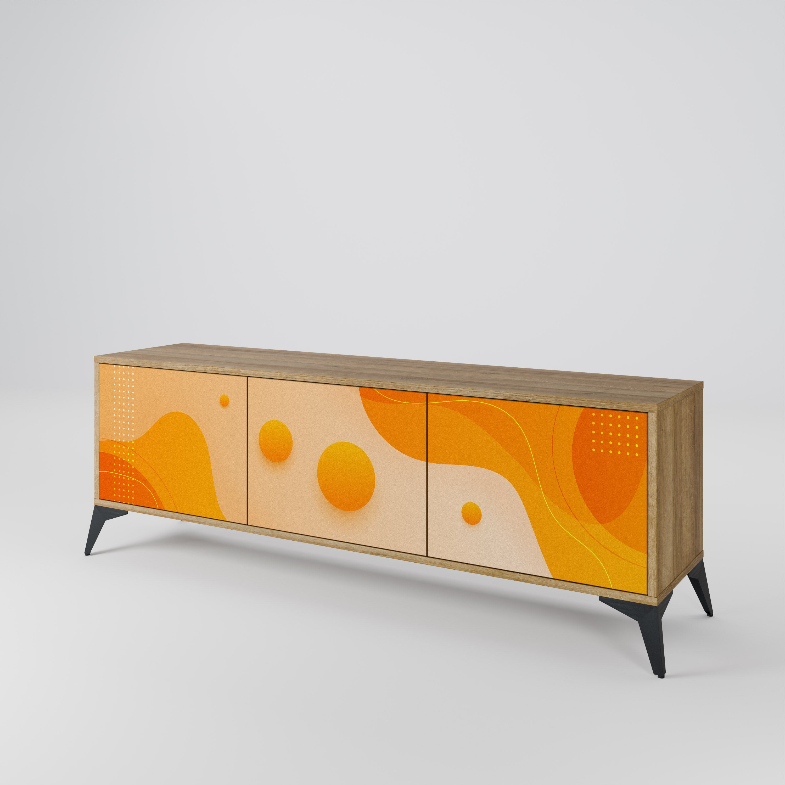 ORANGE ARRANGEMENT Έπιπλο τηλεόρασης 3-θυρών