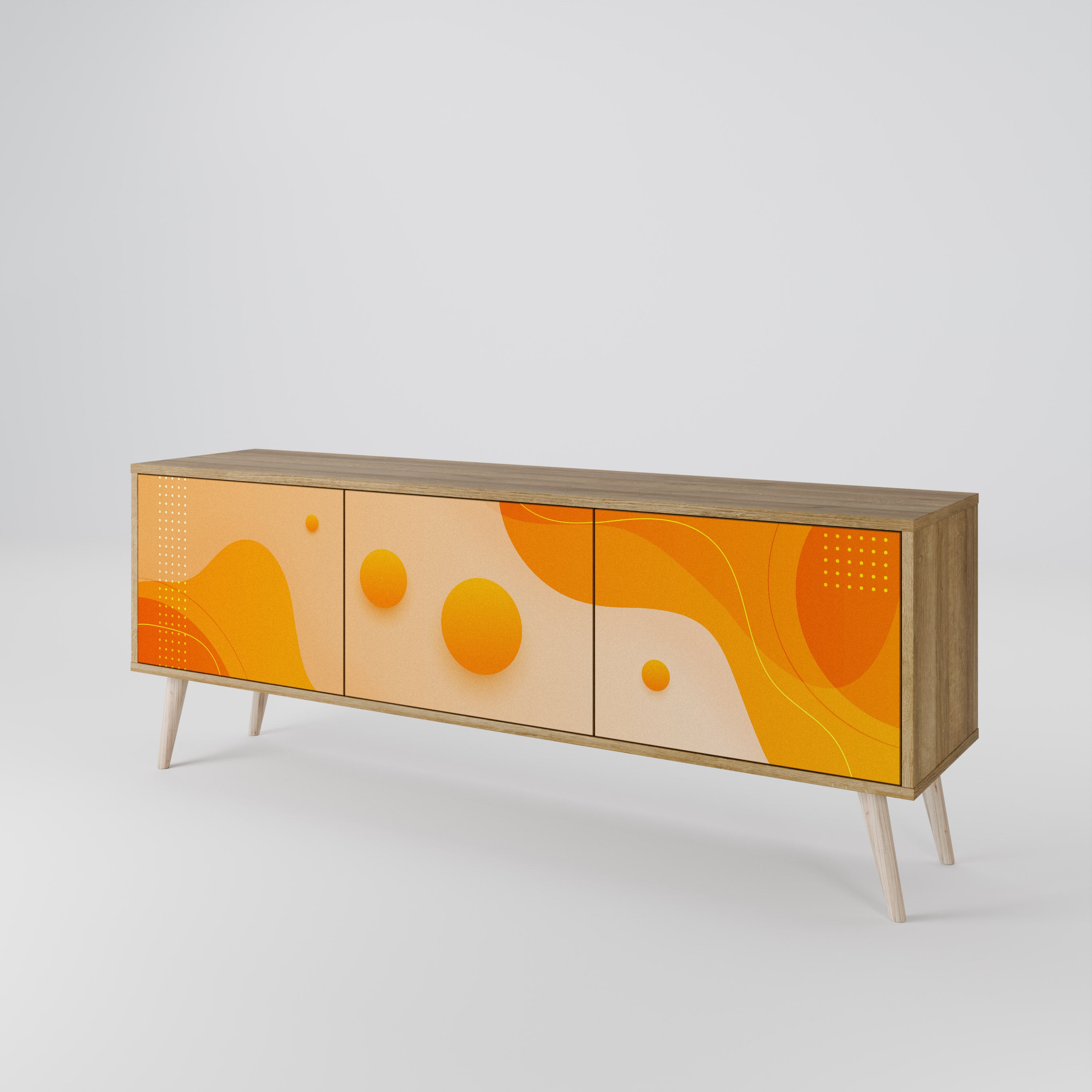 ORANGE ARRANGEMENT Έπιπλο τηλεόρασης 3-θυρών