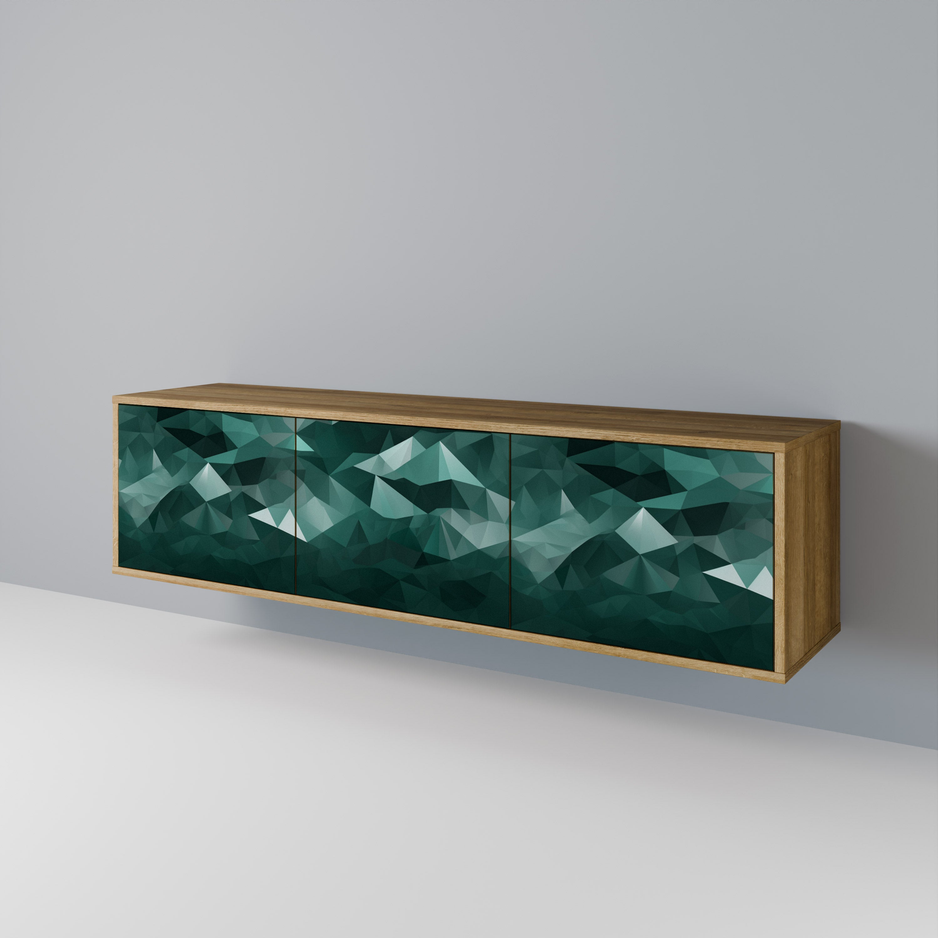 POLYGONAL FLOATING Έπιπλο τηλεόρασης 3-θυρών