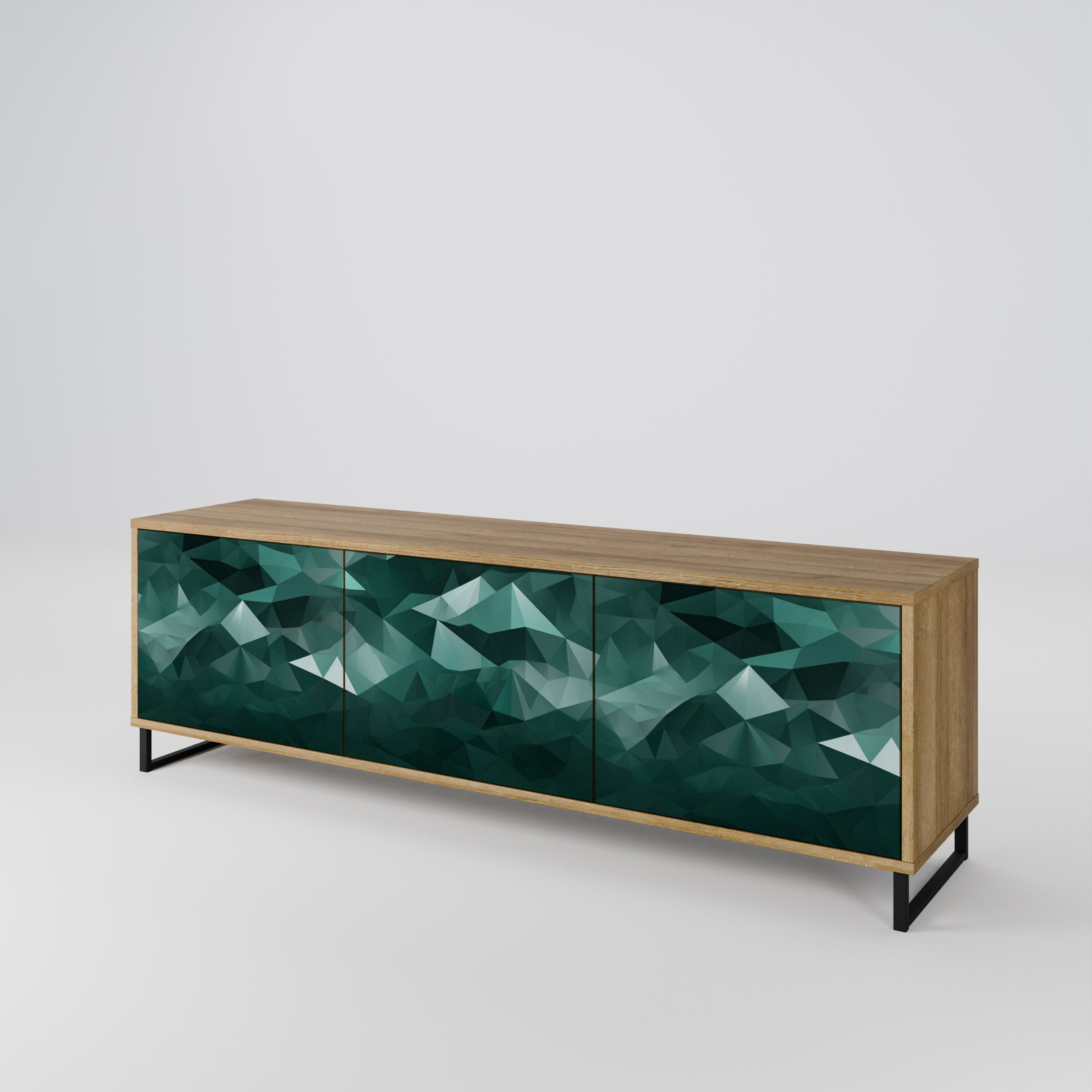 POLYGONAL FLOATING Έπιπλο τηλεόρασης 3-θυρών