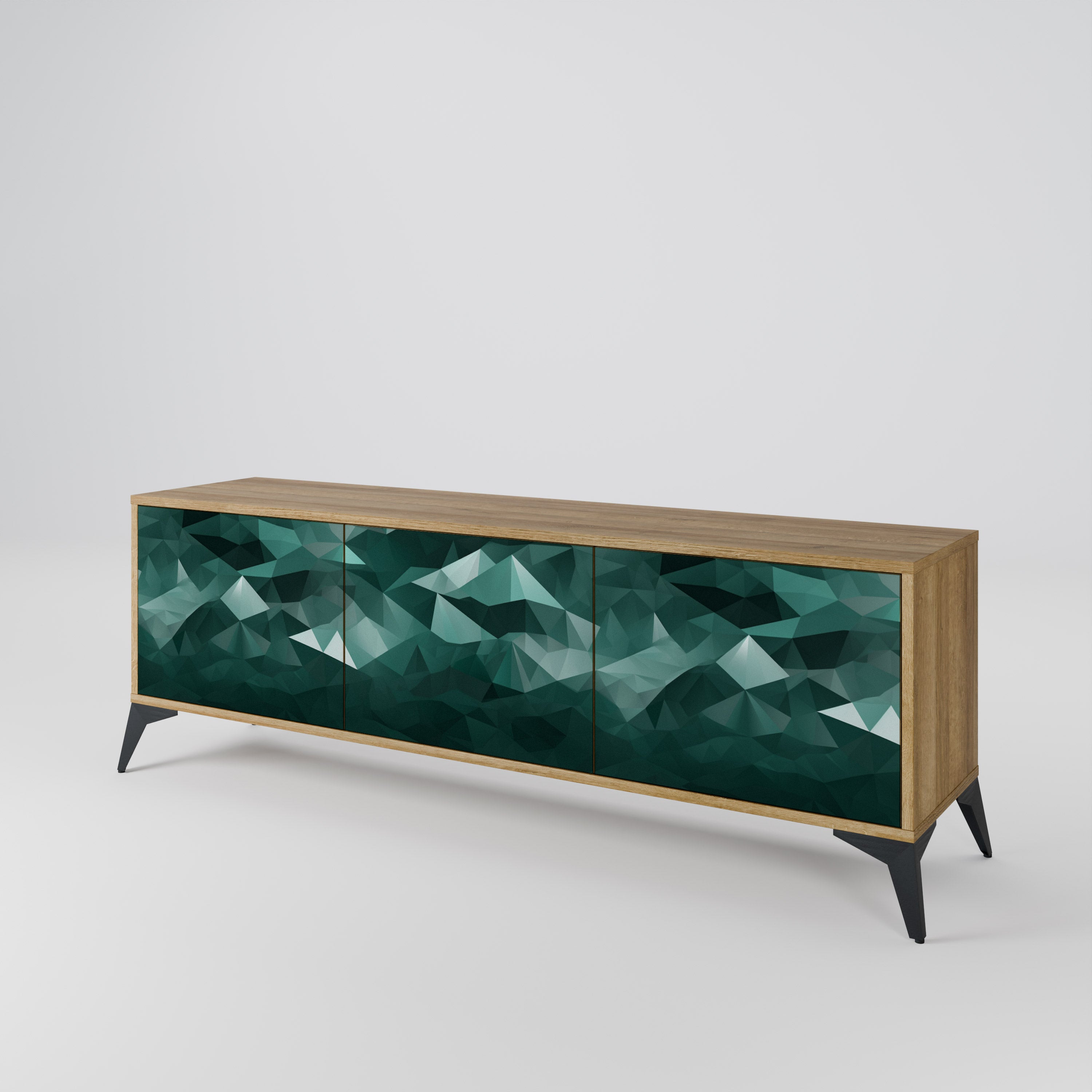 POLYGONAL FLOATING Έπιπλο τηλεόρασης 3-θυρών