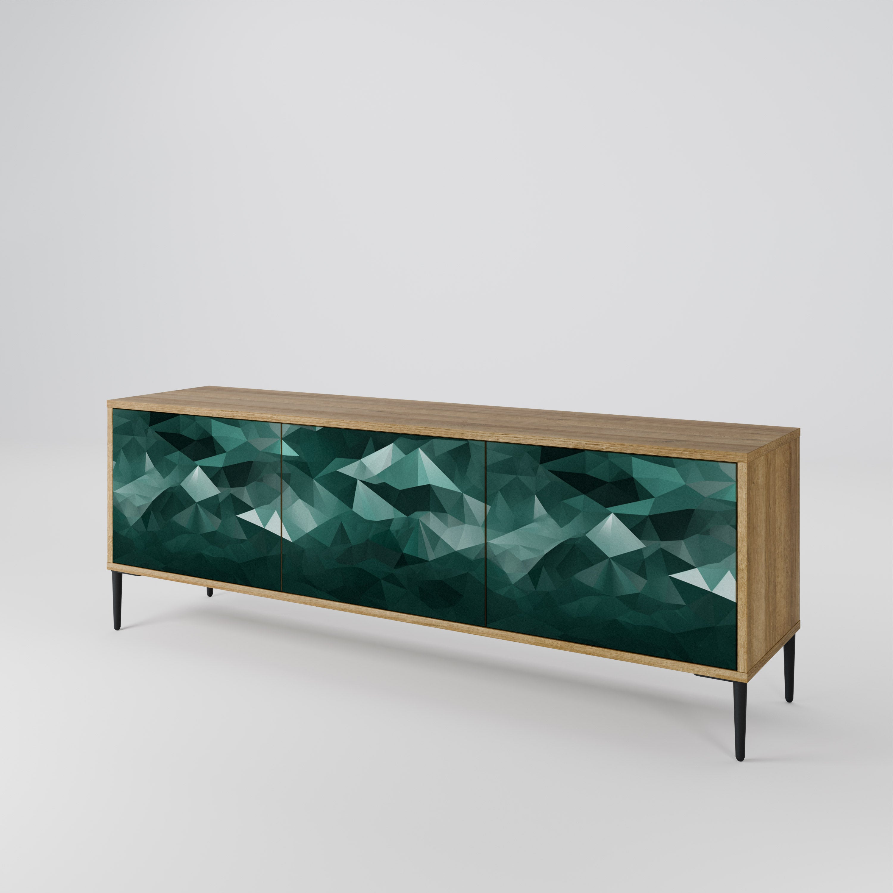 POLYGONAL FLOATING Έπιπλο τηλεόρασης 3-θυρών