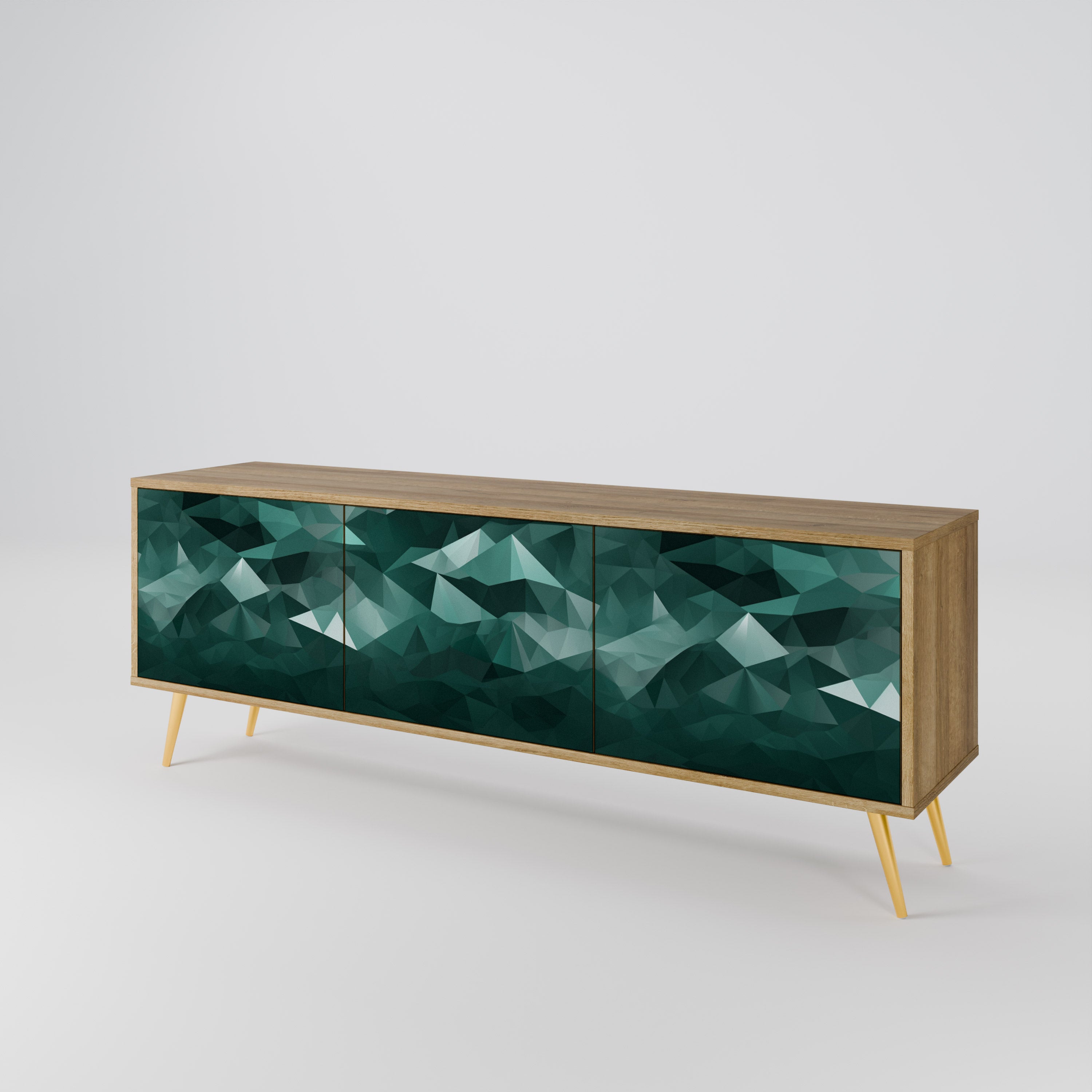 POLYGONAL FLOATING Έπιπλο τηλεόρασης 3-θυρών