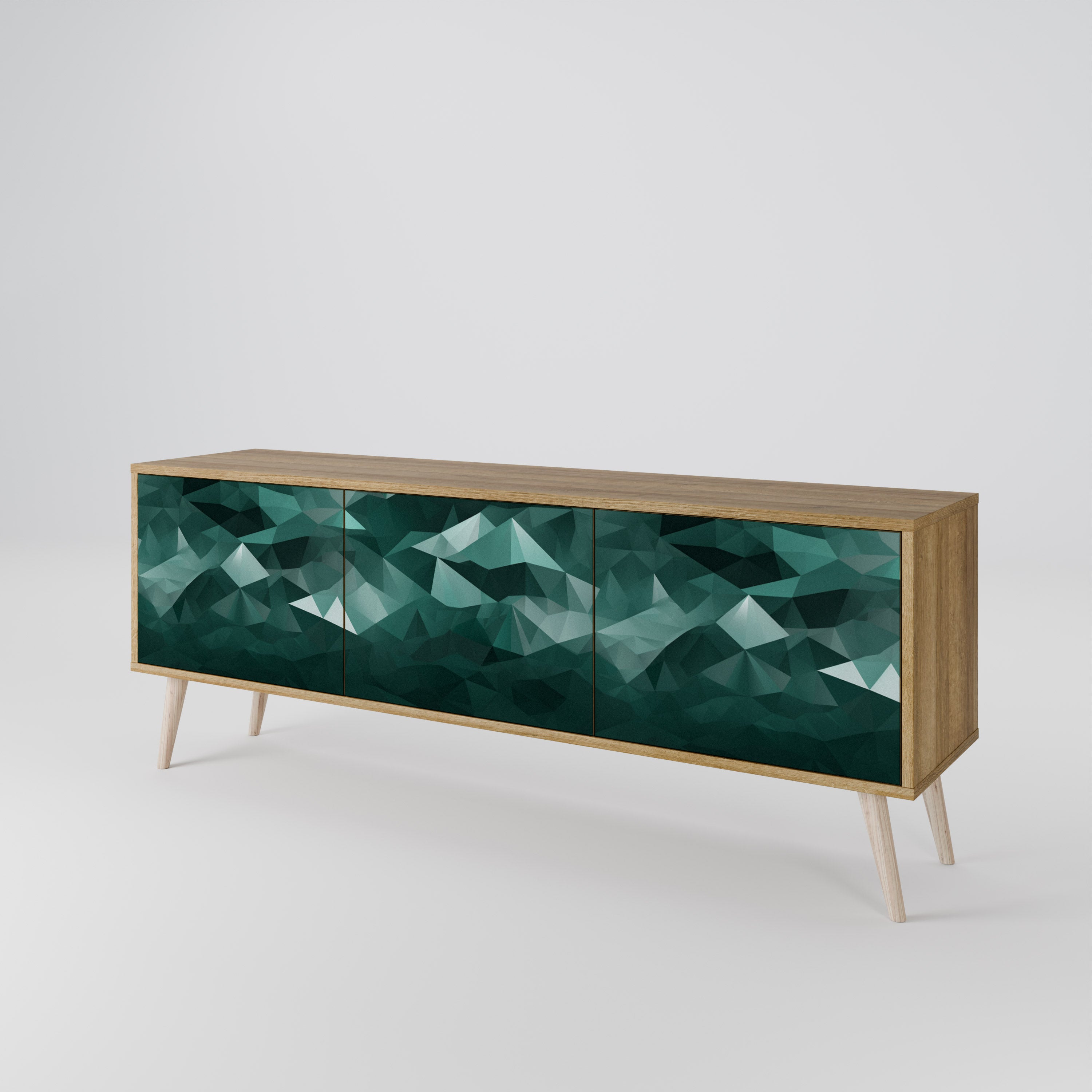 POLYGONAL FLOATING Έπιπλο τηλεόρασης 3-θυρών