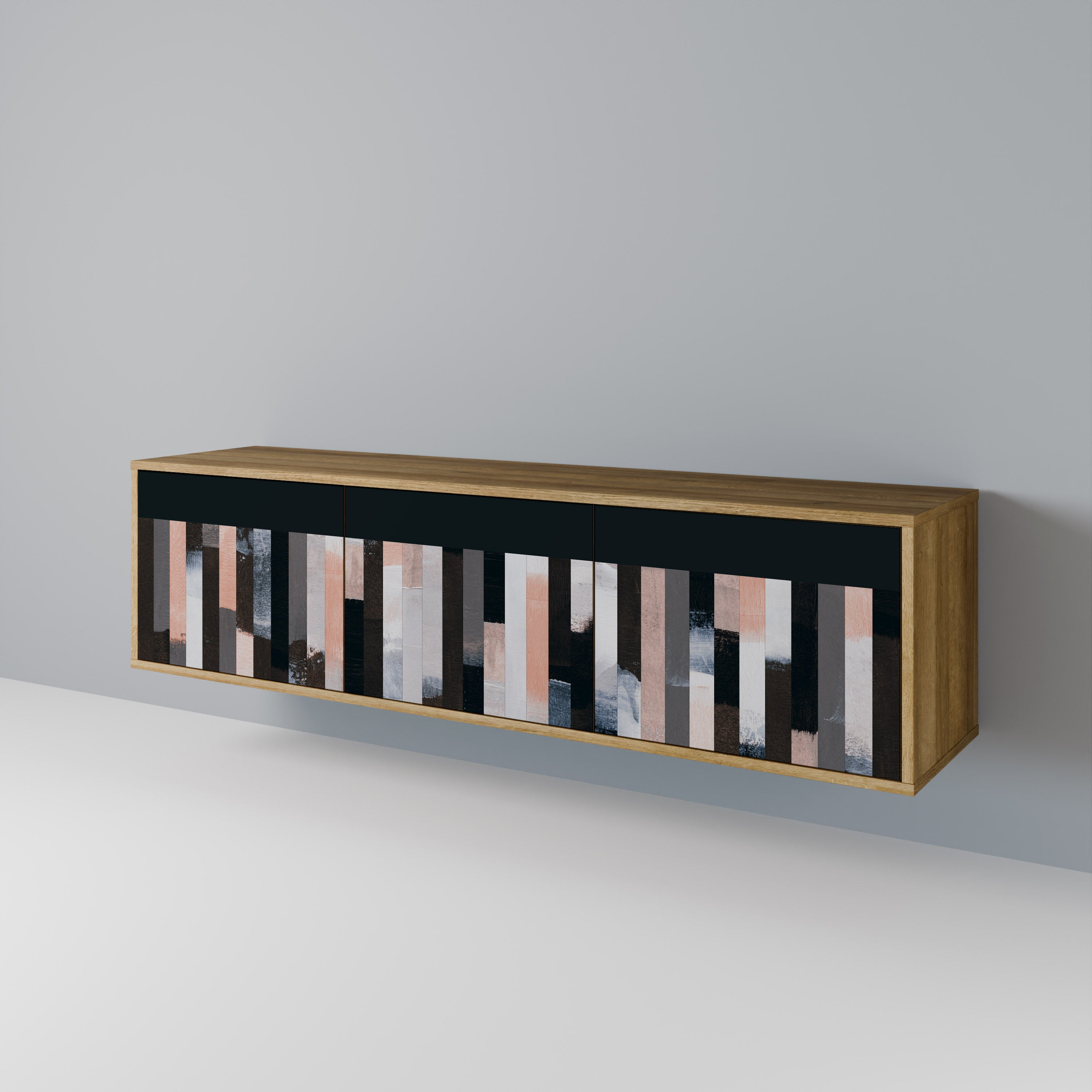 COLLAGE OF RECTANGLES Έπιπλο τηλεόρασης 3-θυρών
