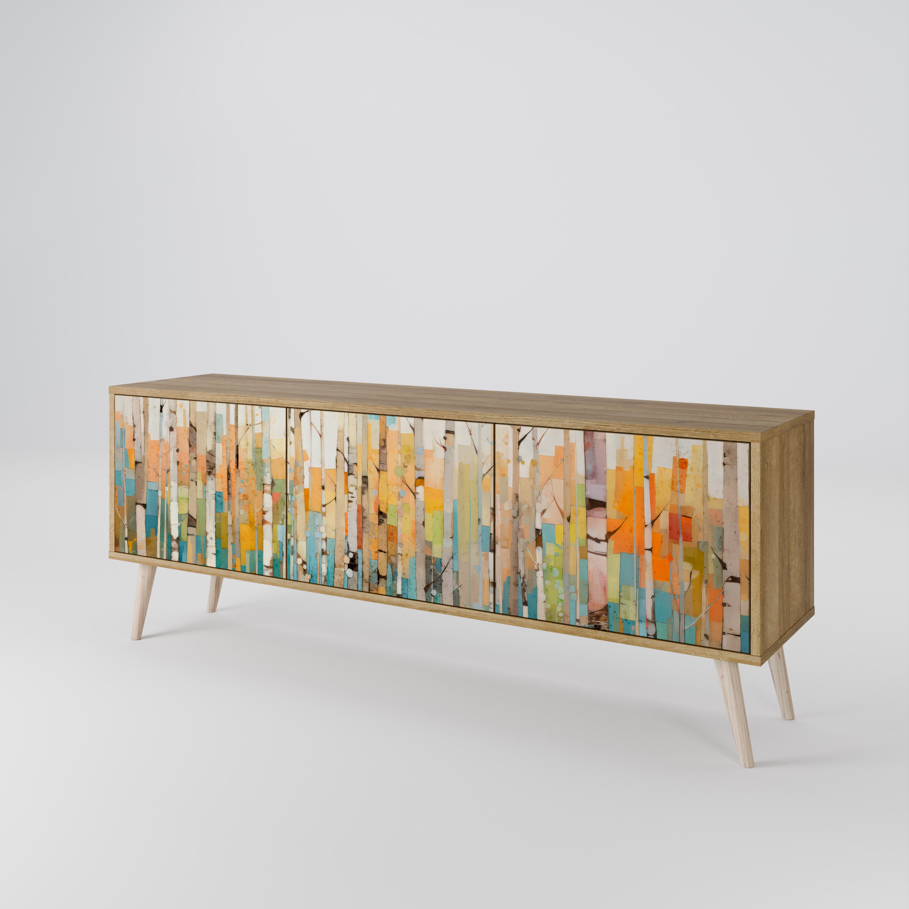 BIRCH KALEIDOSCOPE 3-Door TV Cabinet