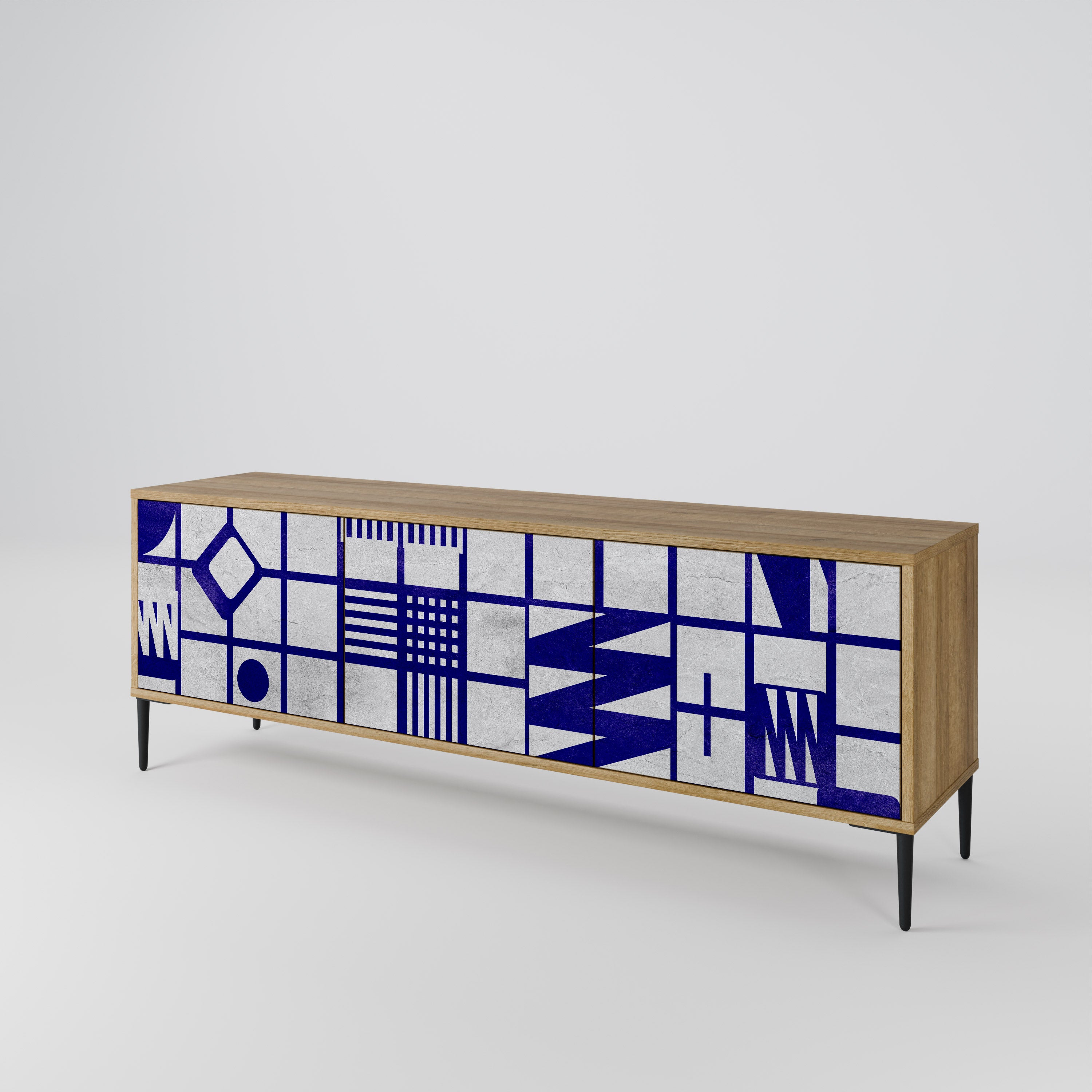 THE RIGHT PLACES 3-Door TV Cabinet