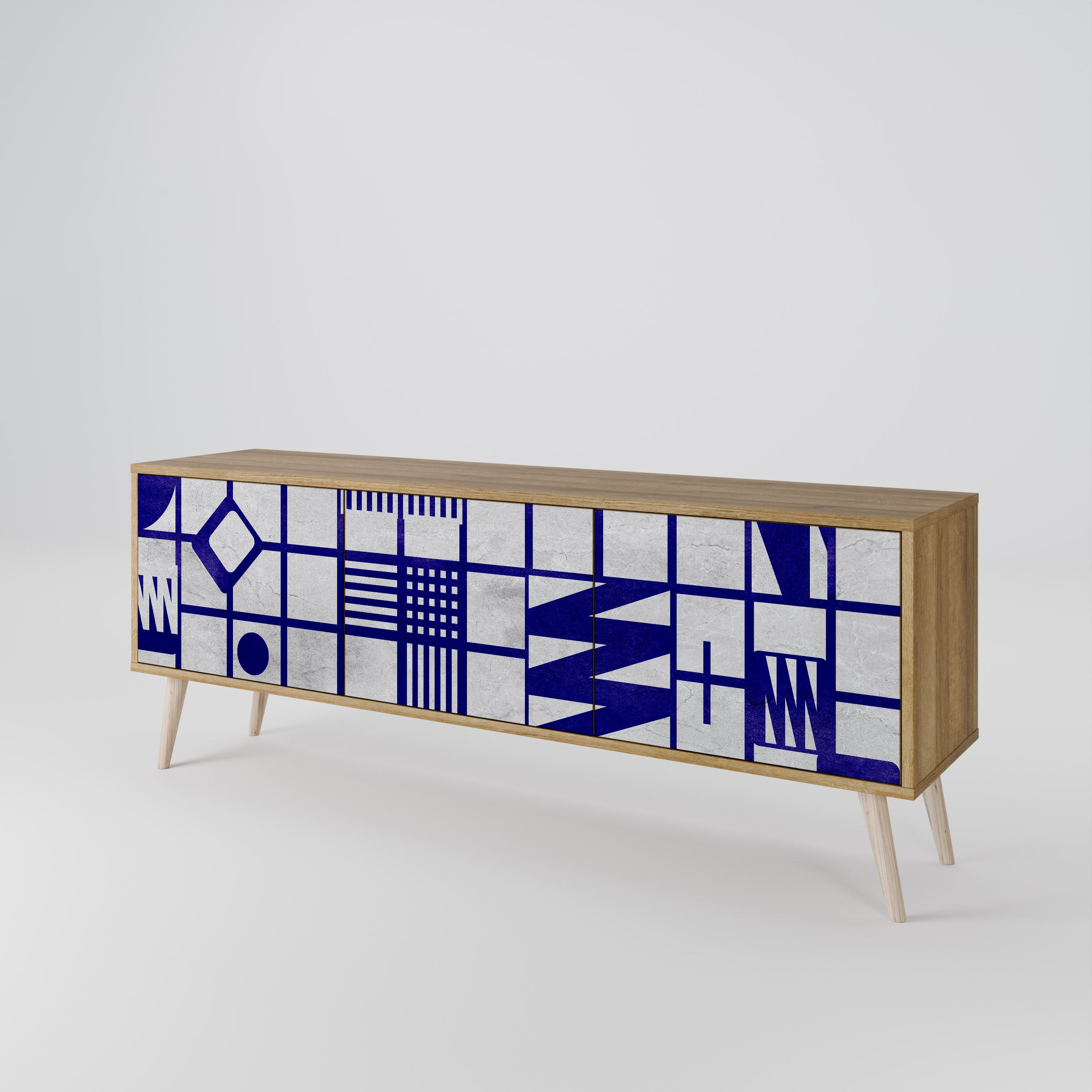THE RIGHT PLACES 3-Door TV Cabinet