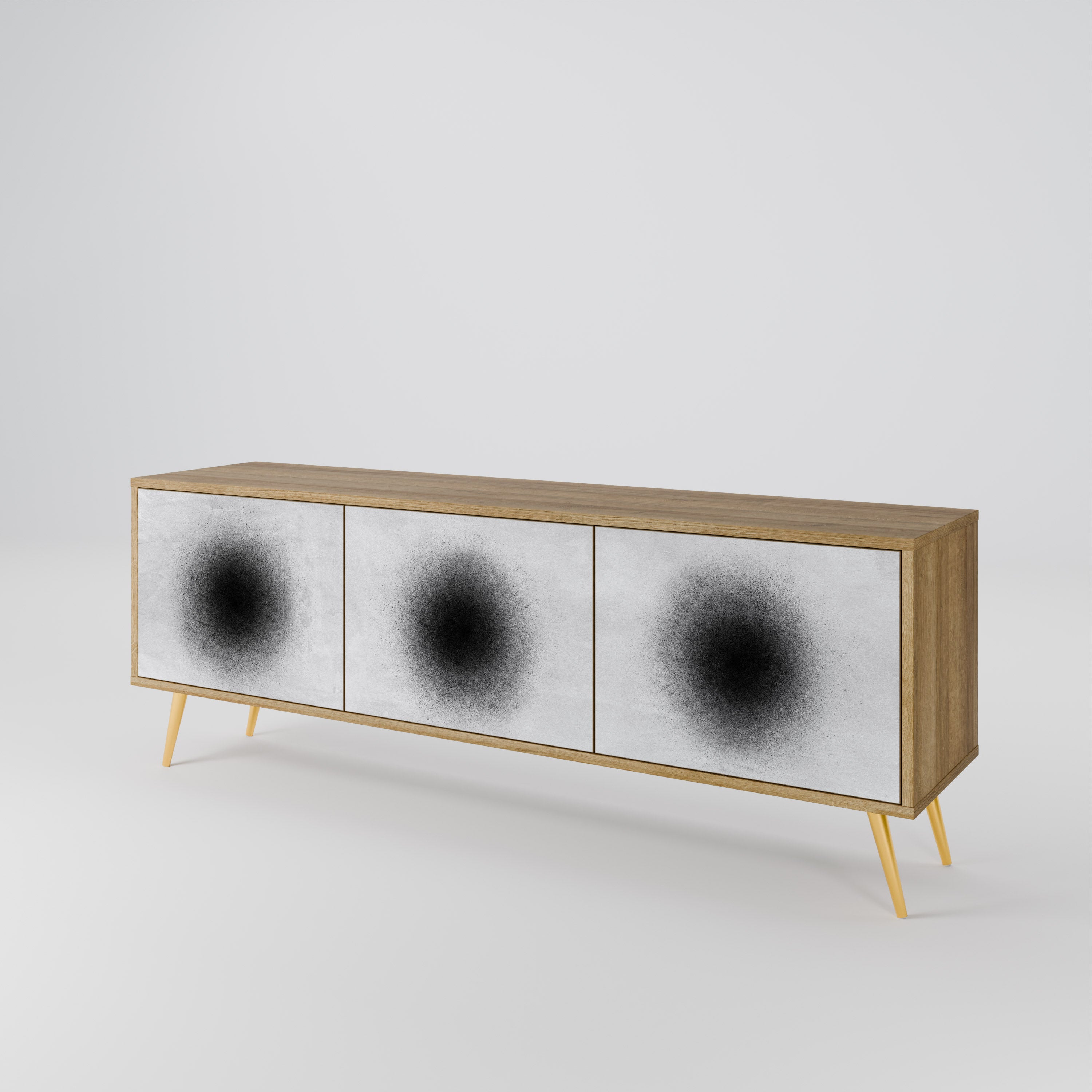 BLACK HOLE 3-Door TV Cabinet