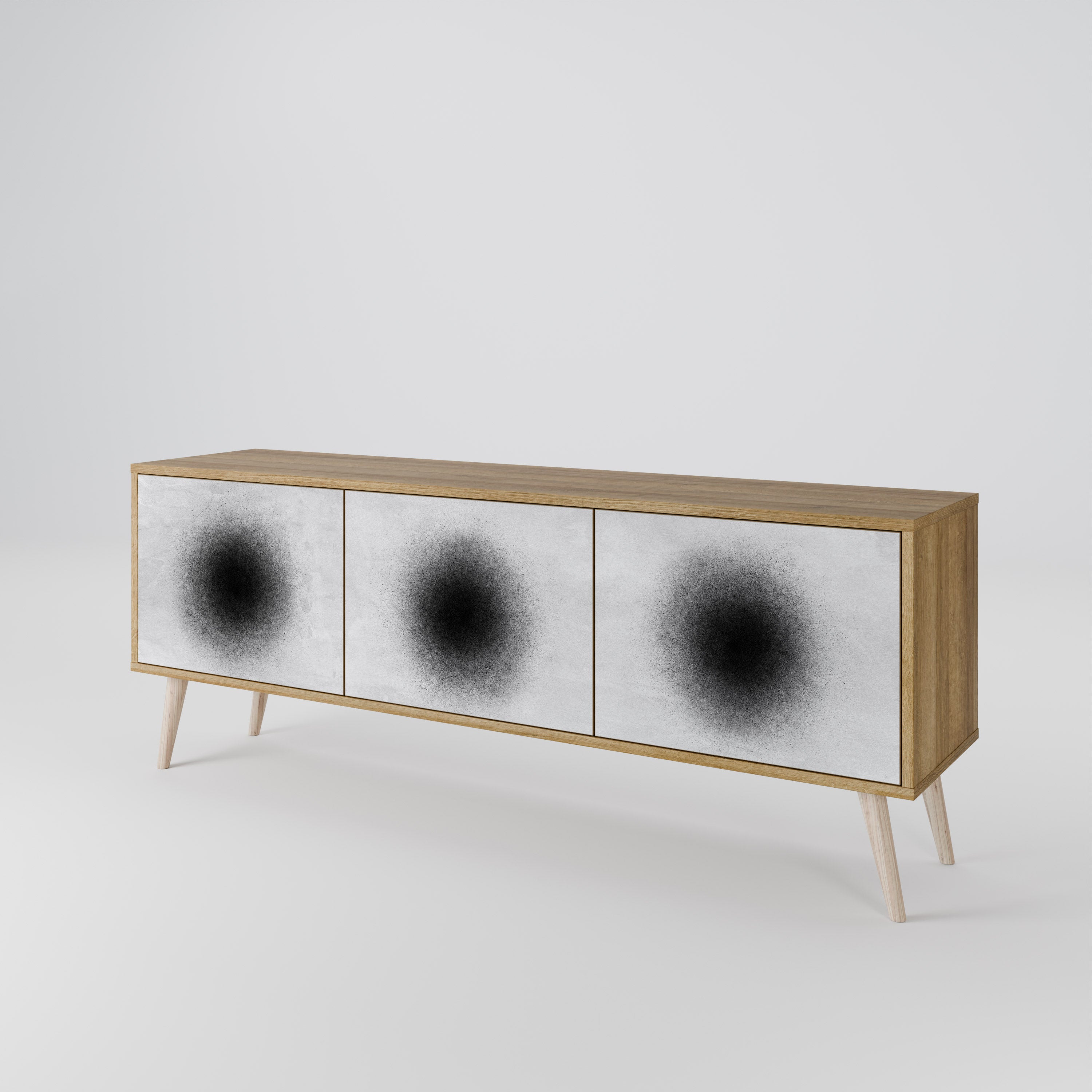 BLACK HOLE 3-Door TV Cabinet