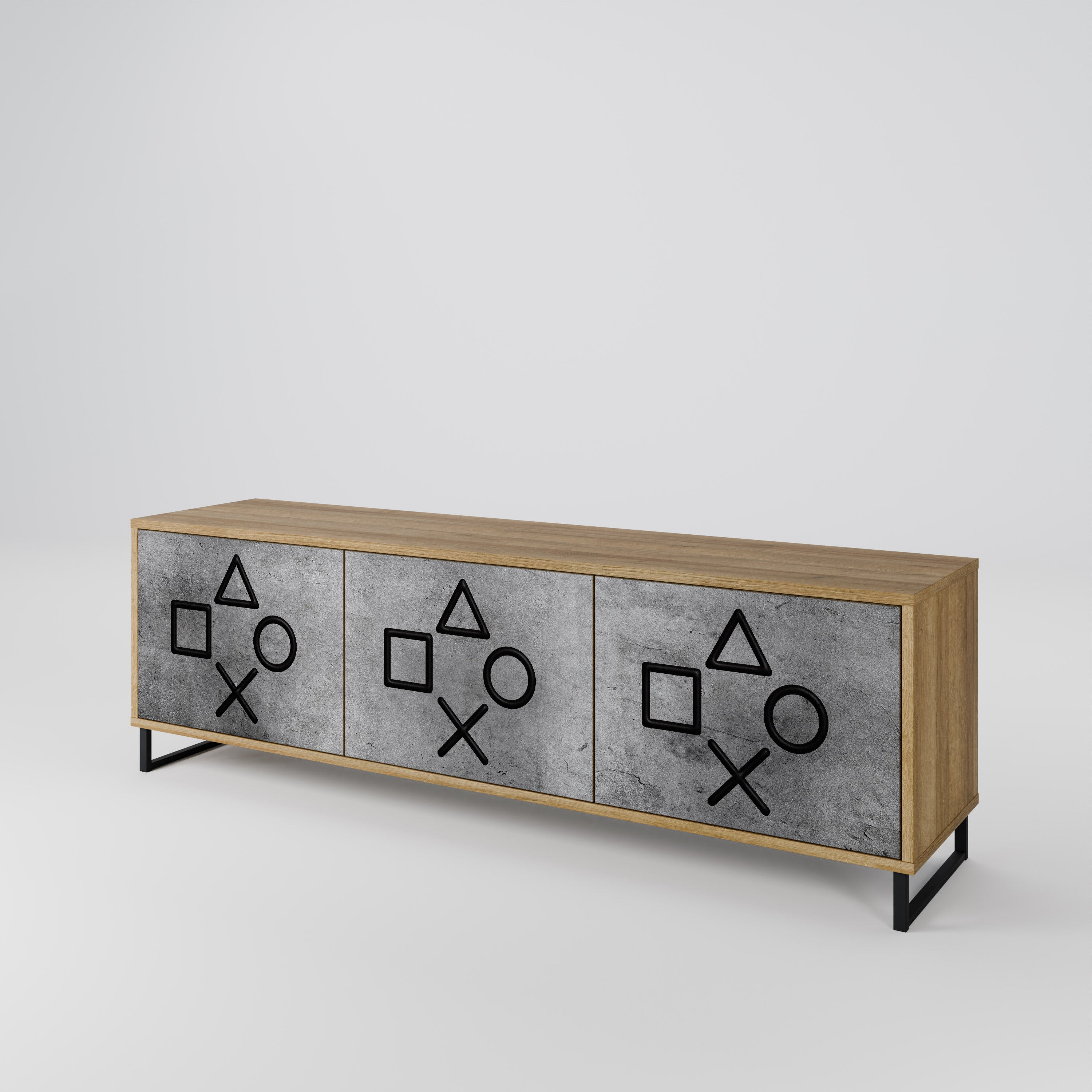 GAMER CHOICE 3-Door TV Cabinet