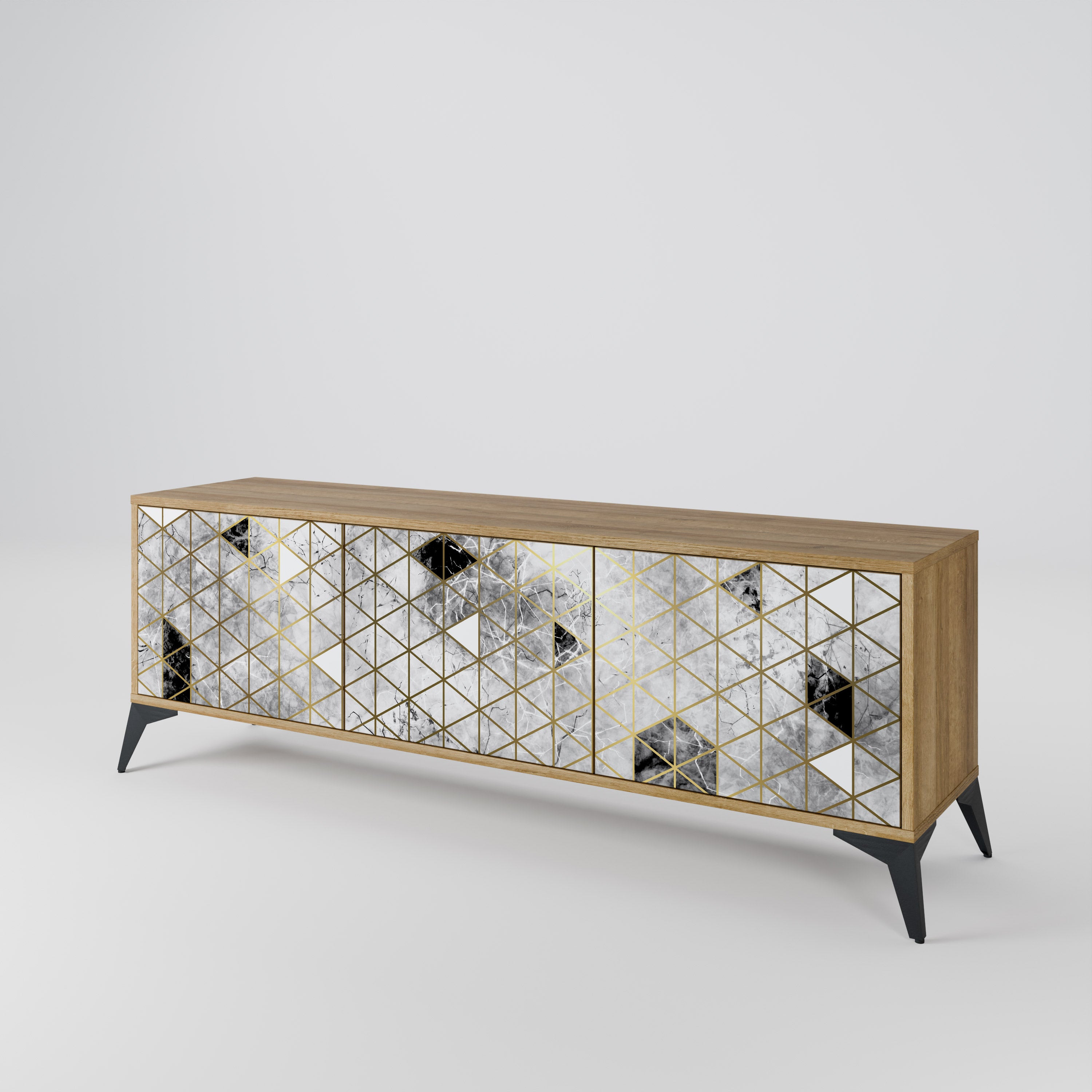 ASHEN ARIA 3-Door TV Cabinet