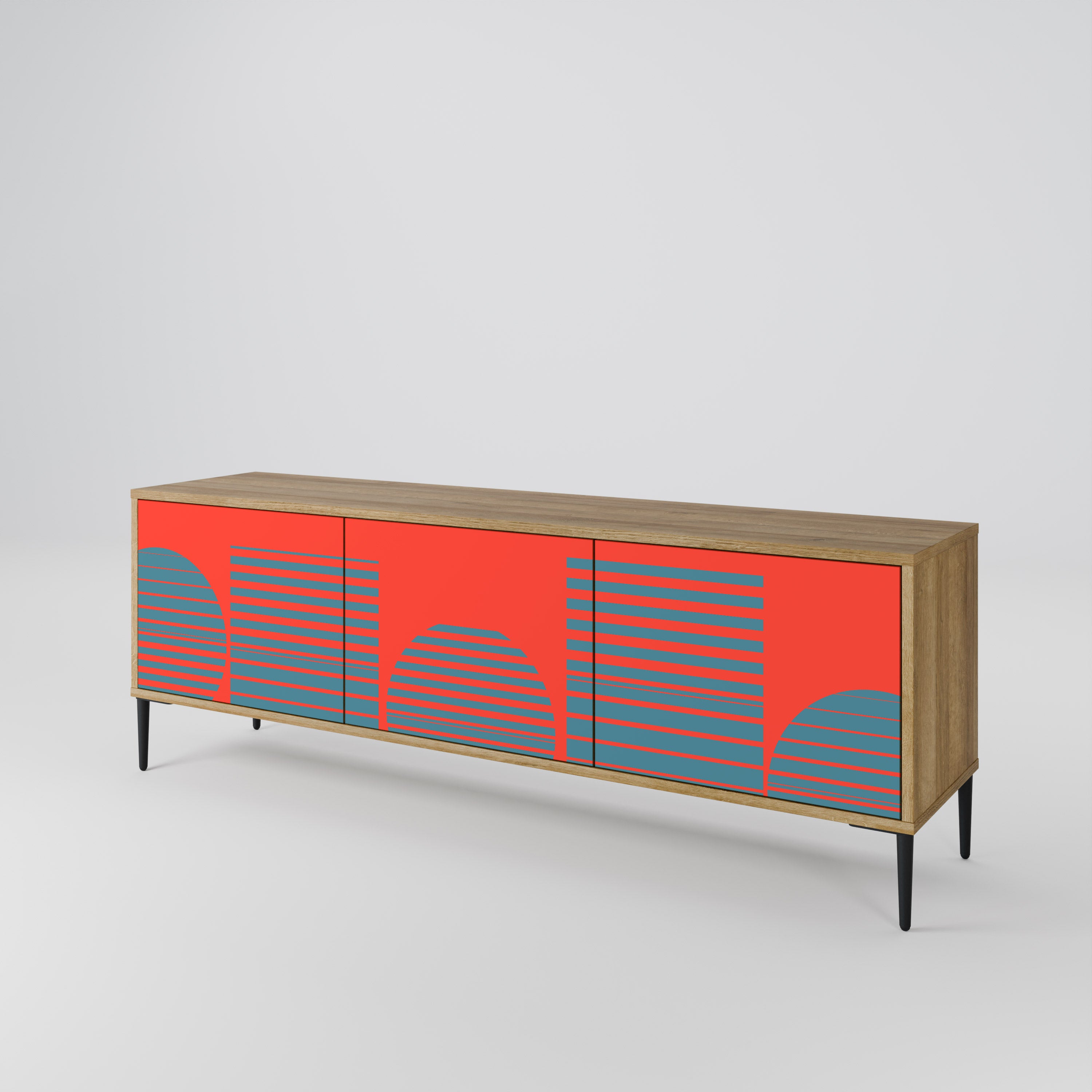 RISING GEOMETRY STARS 3-Door TV Cabinet